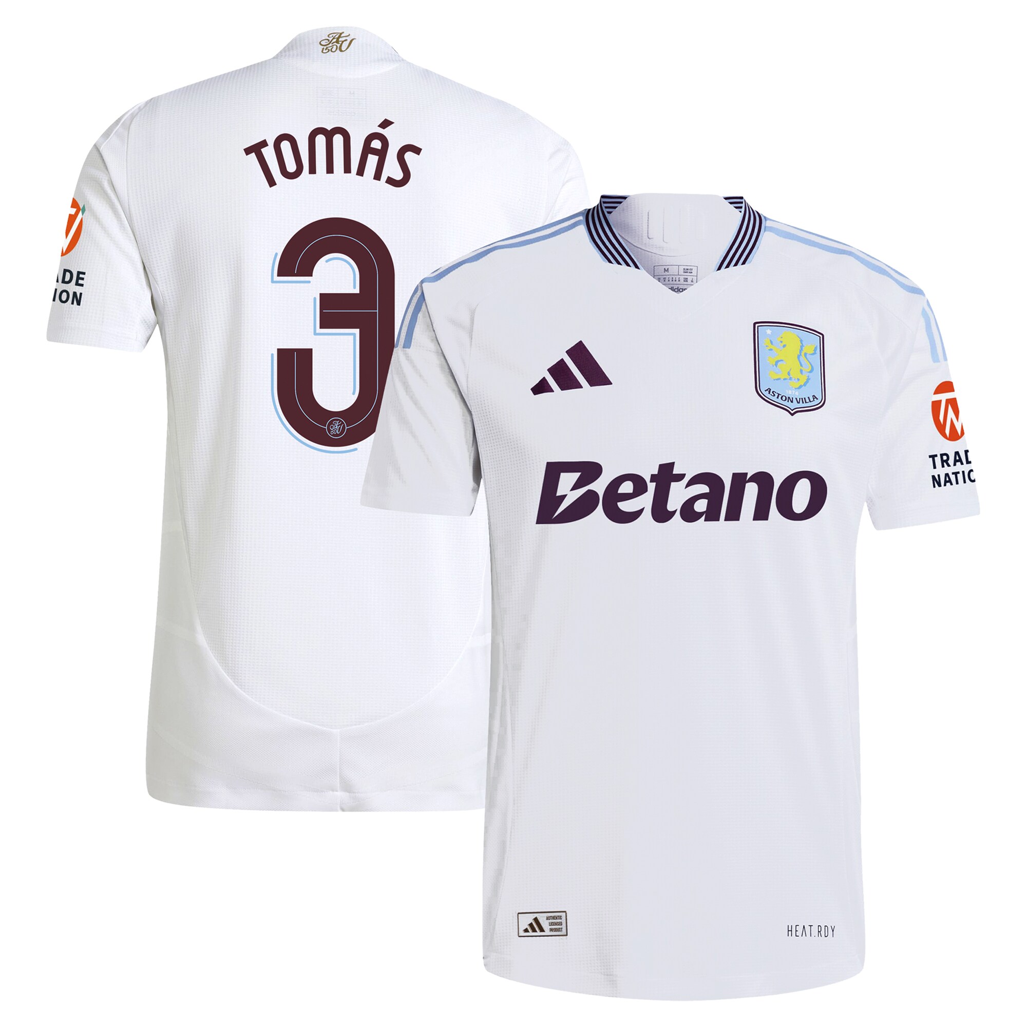 aston villa adidas away authentic shirt 2024-25 with tomás 3 cup printing Collection | Aston Villa Shirts and Official Gear