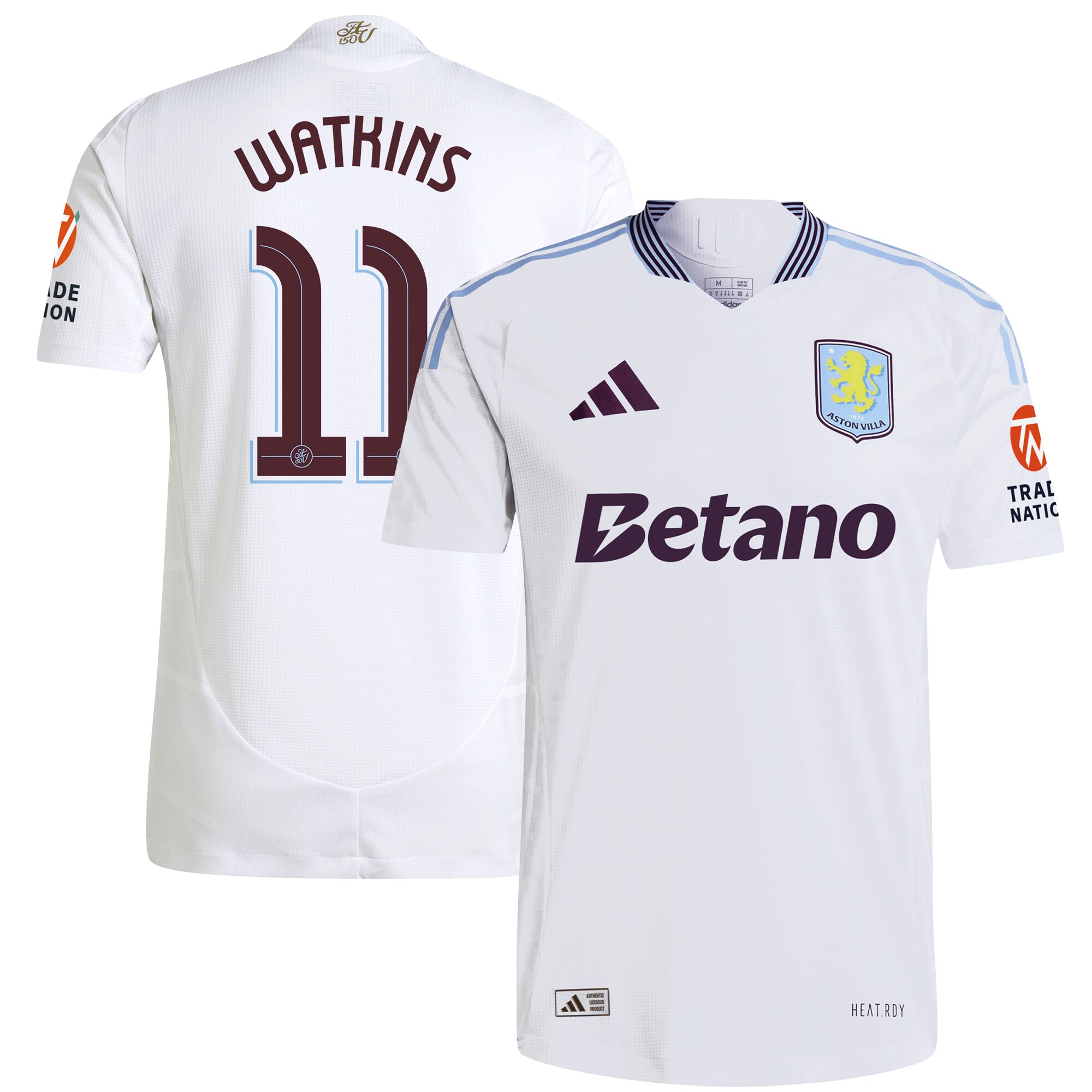aston villa adidas away authentic shirt 2024-25 with watkins 11 cup printing Collection | Aston Villa Shirts and Official Gear