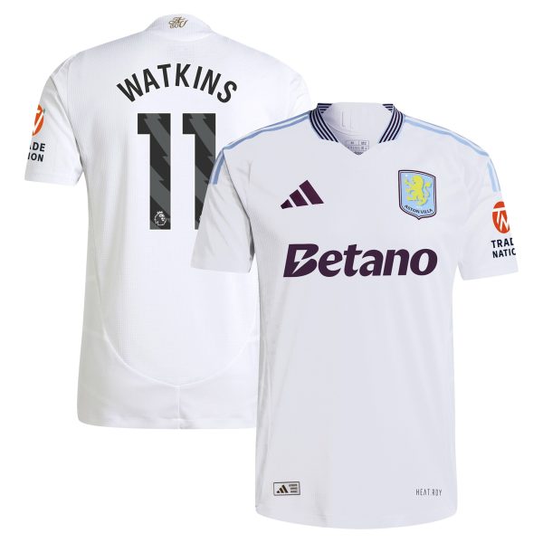 aston villa adidas away authentic shirt 2024-25 with watkins 11 printing Collection | Aston Villa Shirts and Official Gear