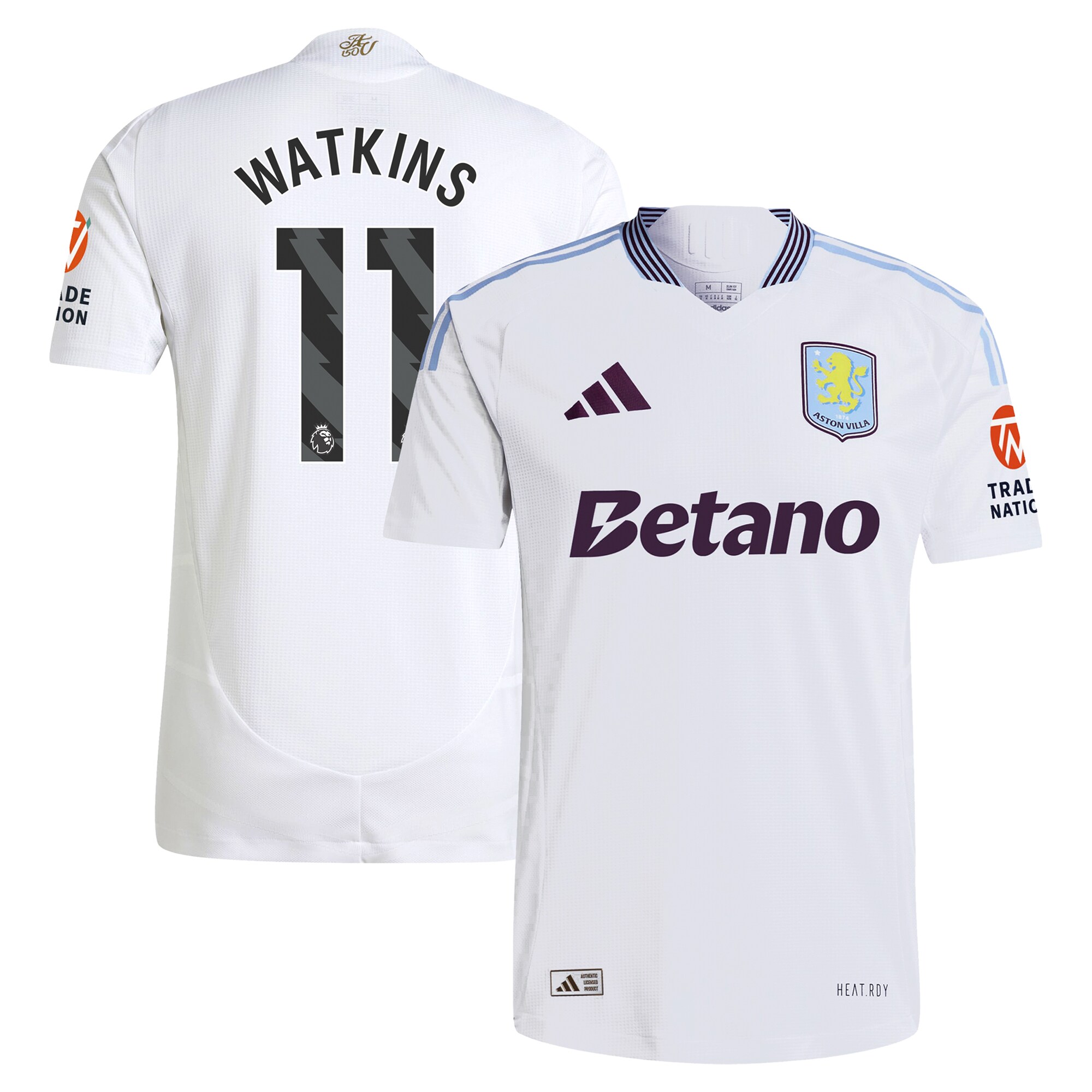aston villa adidas away authentic shirt 2024-25 with watkins 11 printing Collection | Aston Villa Shirts and Official Gear