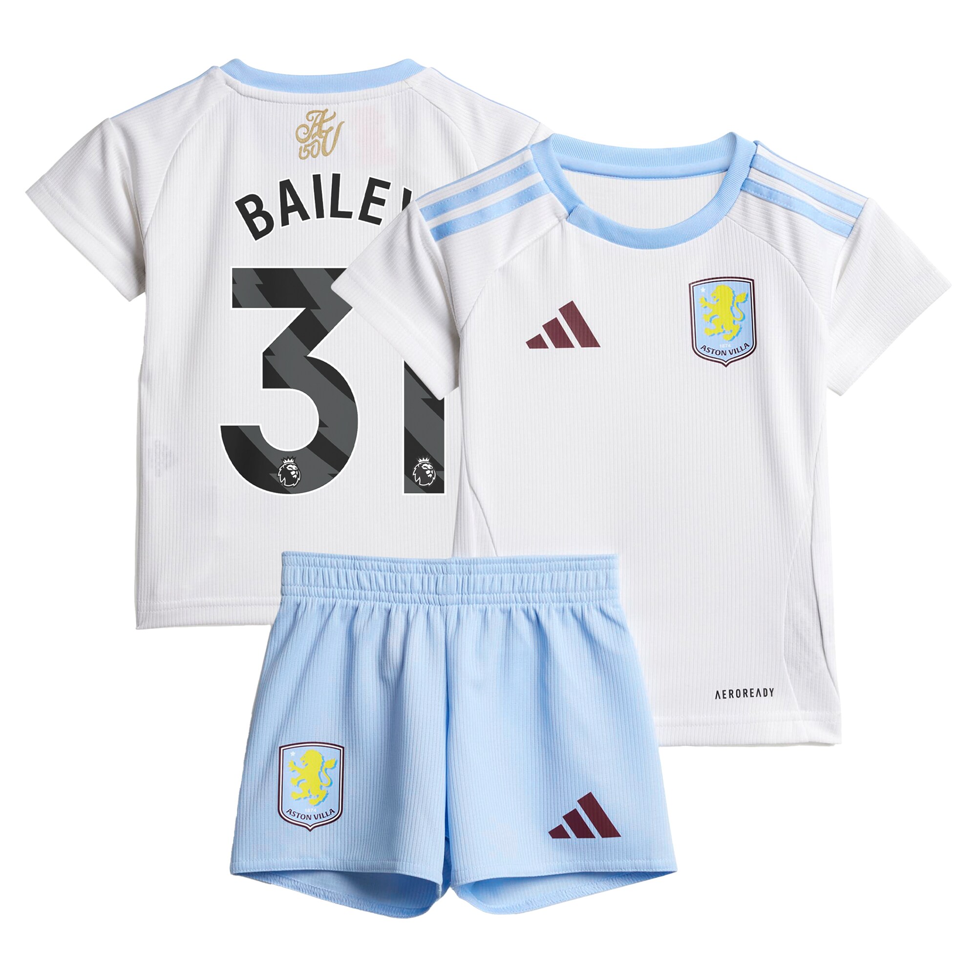 aston villa adidas away baby kit 2024-25 with bailey 31 printing Collection | Aston Villa Shirts and Official Gear