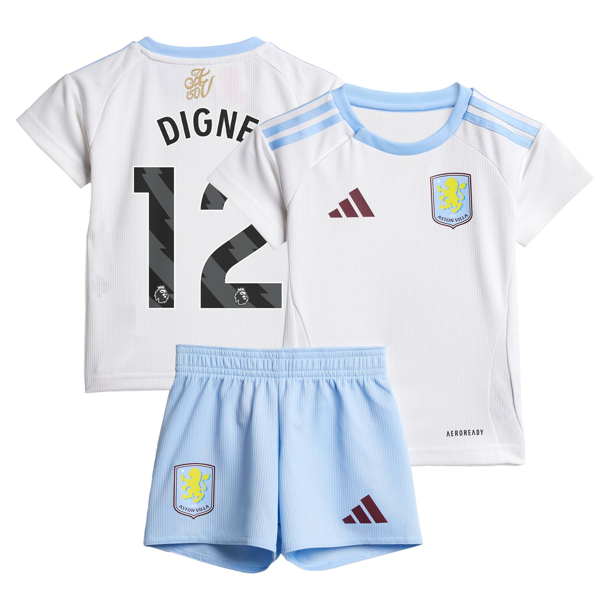 aston villa adidas away baby kit 2024-25 with digne 12 printing Collection | Aston Villa Shirts and Official Gear