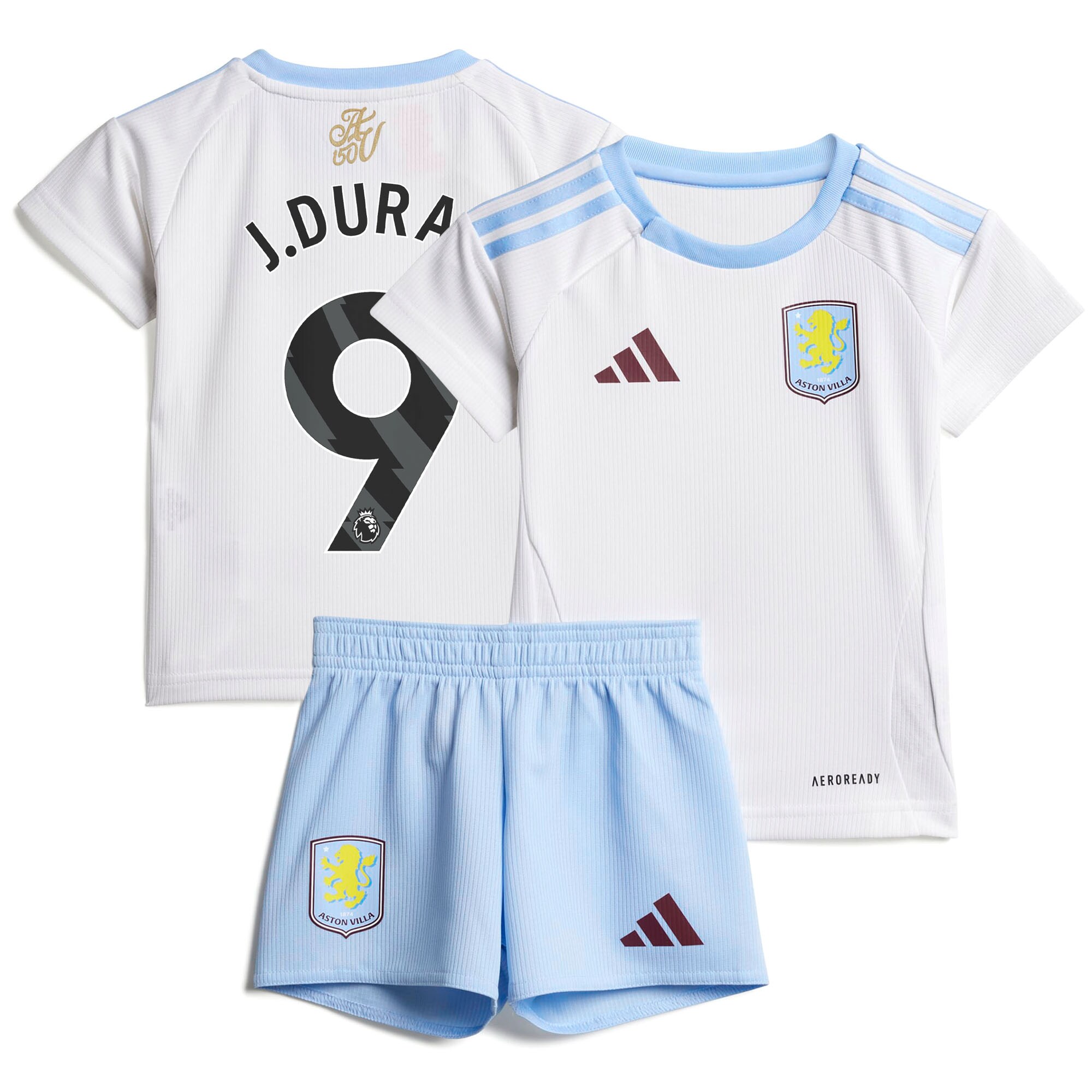 aston villa adidas away baby kit 2024-25 with j.duran 9 printing Collection | Aston Villa Shirts and Official Gear