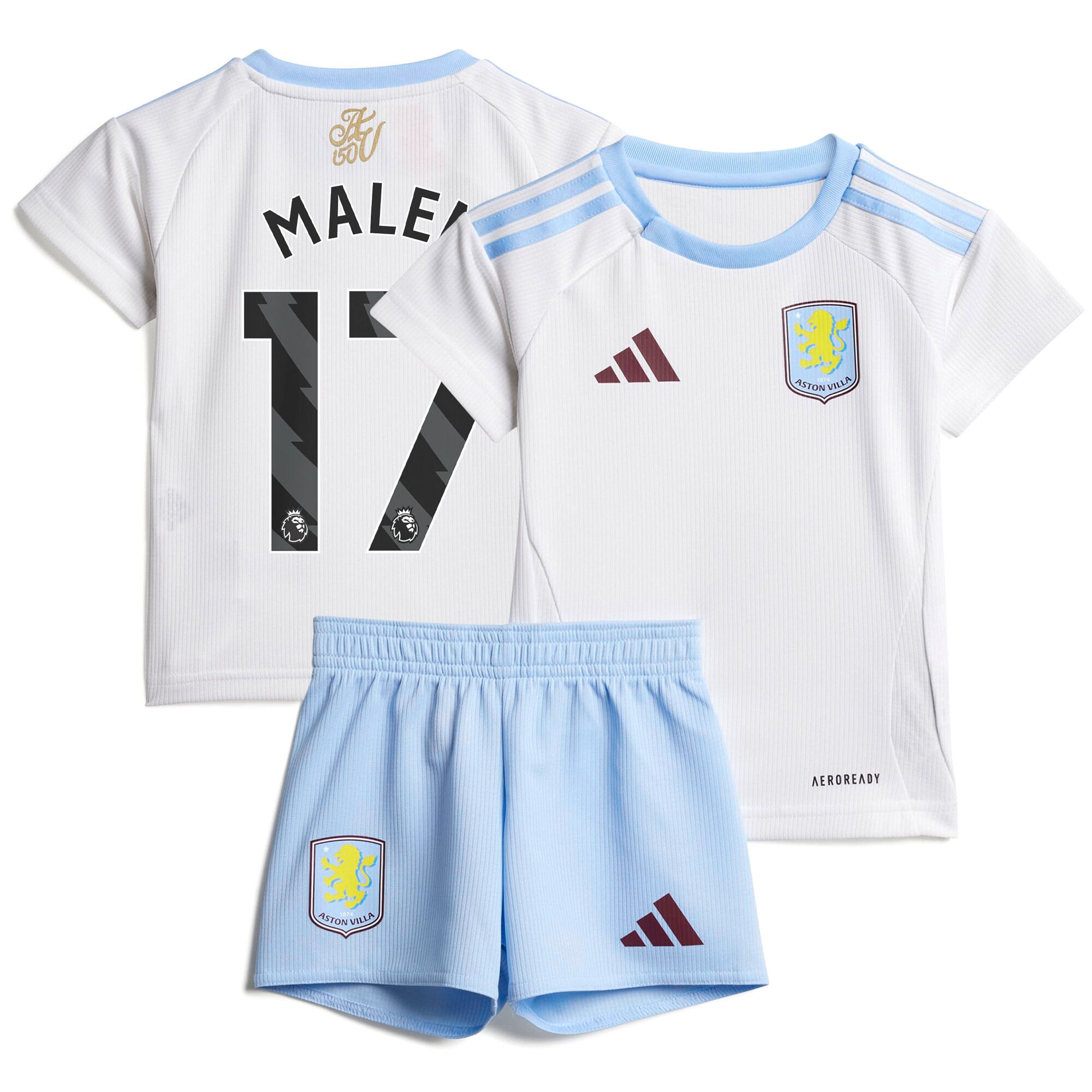 aston villa adidas away baby kit 2024-25 with malen 17 printing Collection | Aston Villa Shirts and Official Gear