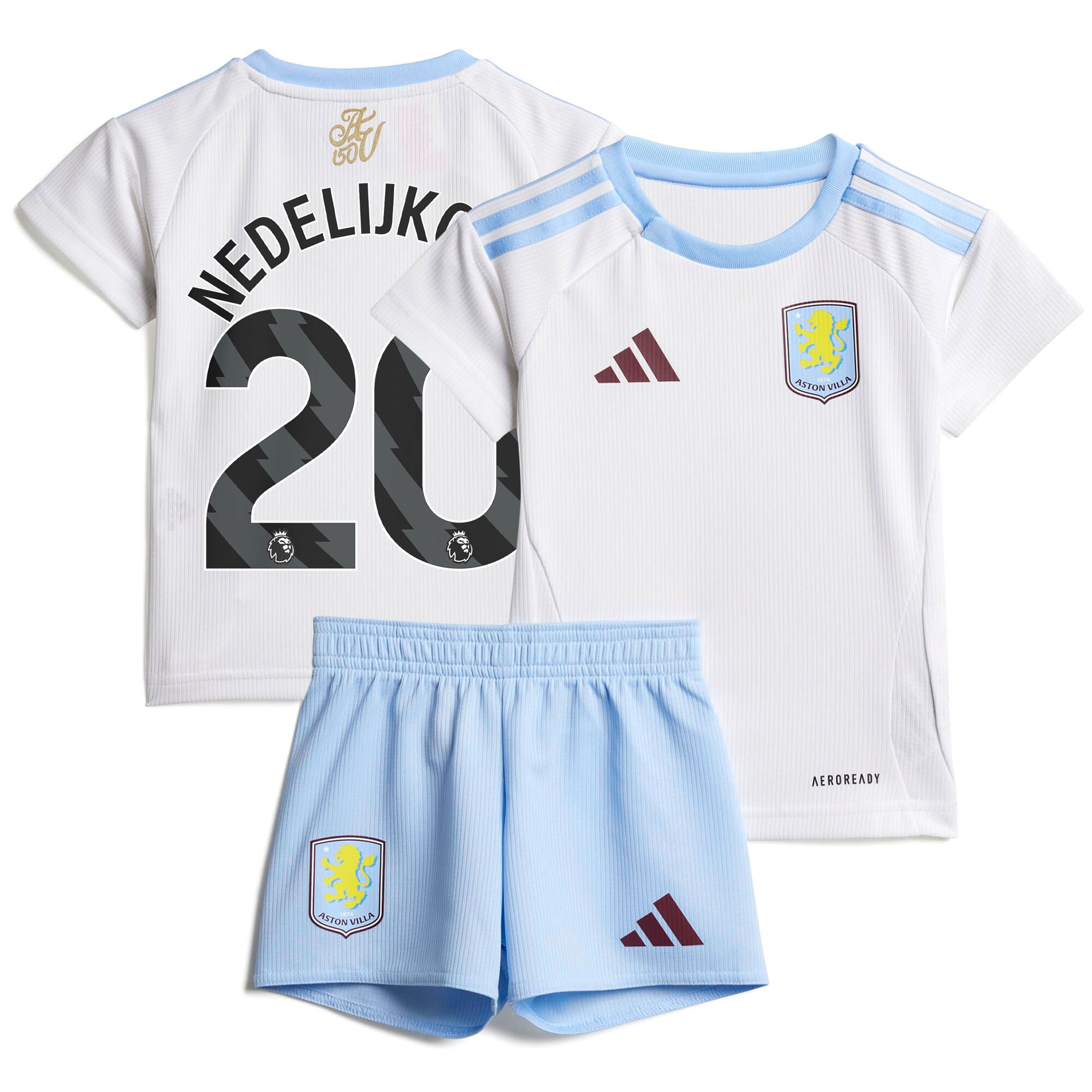 aston villa adidas away baby kit 2024-25 with nedeljković 20 printing Collection | Aston Villa Shirts and Official Gear