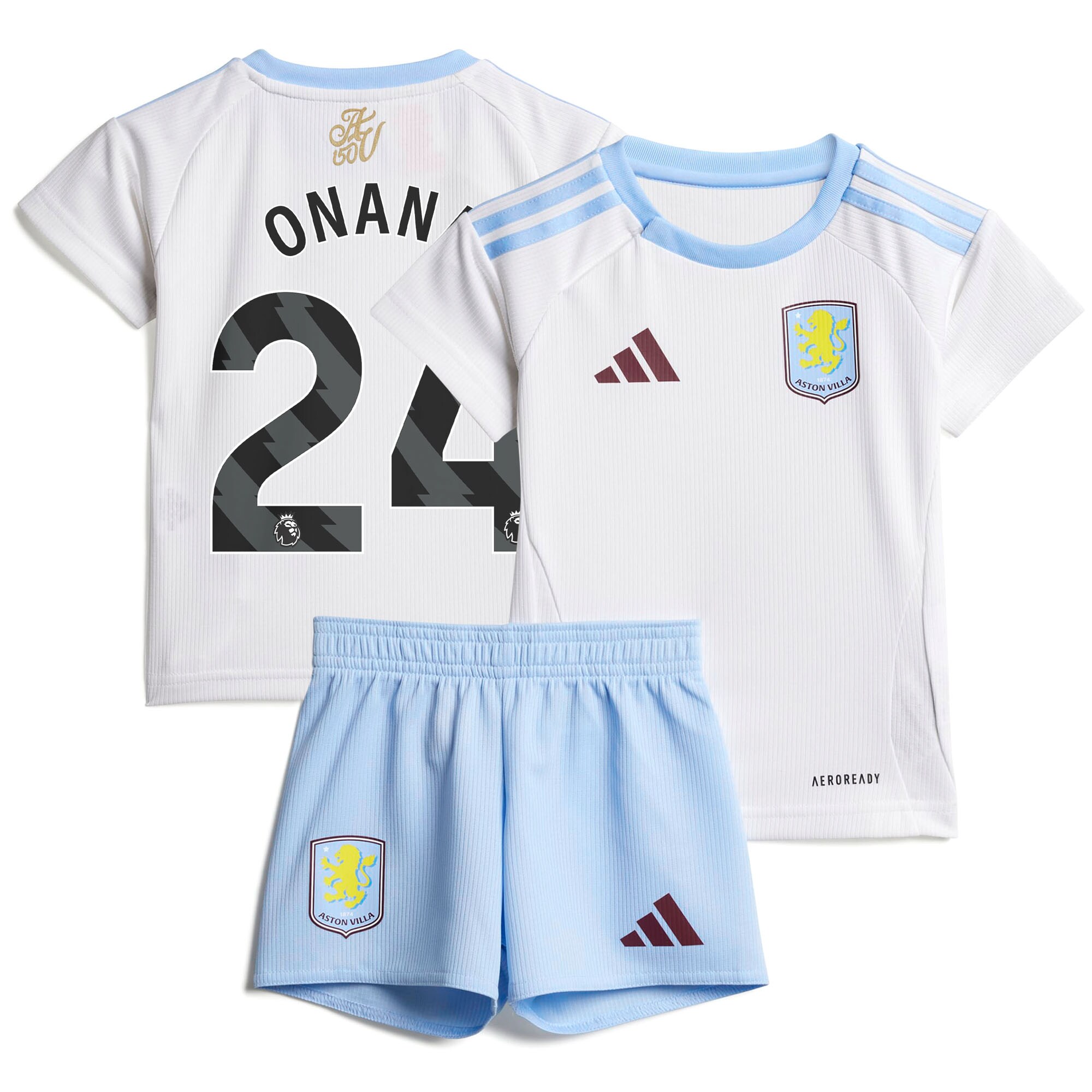 aston villa adidas away baby kit 2024-25 with onana 24 printing Collection | Aston Villa Shirts and Official Gear