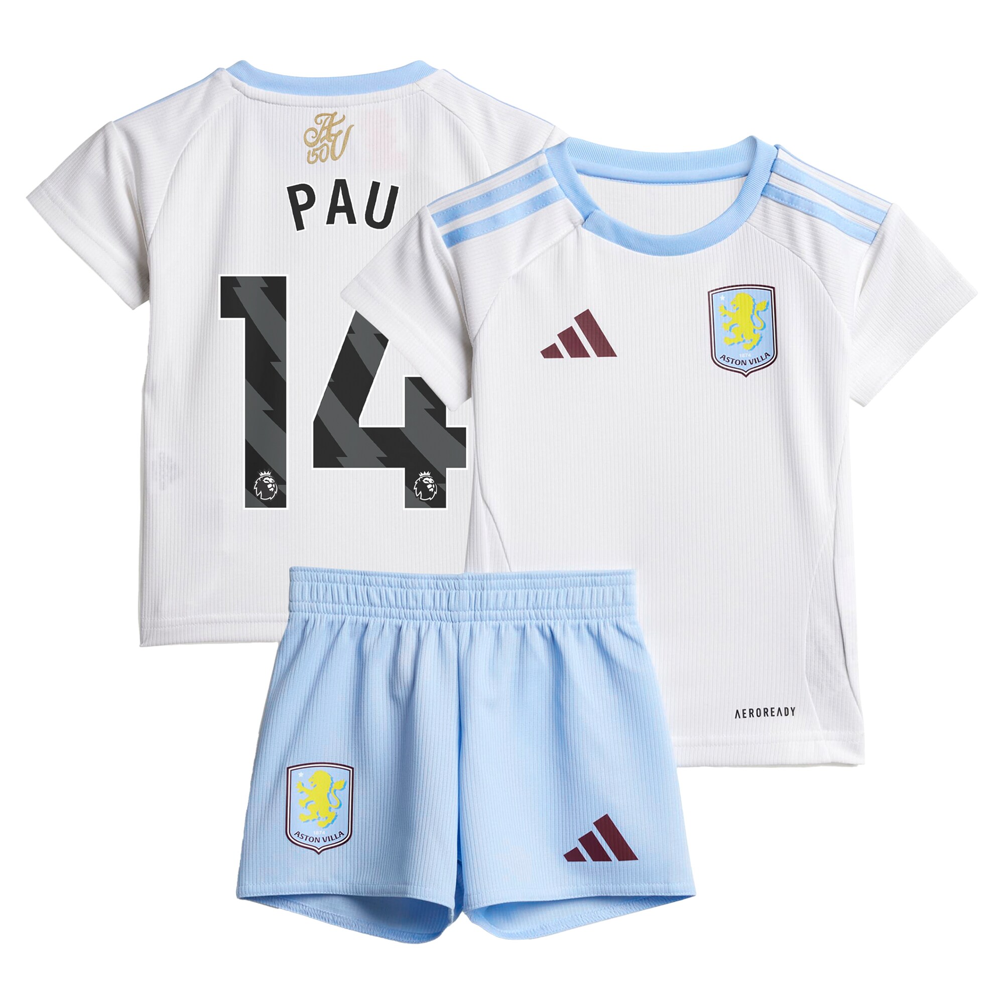 aston villa adidas away baby kit 2024-25 with pau 14 printing Collection | Aston Villa Shirts and Official Gear