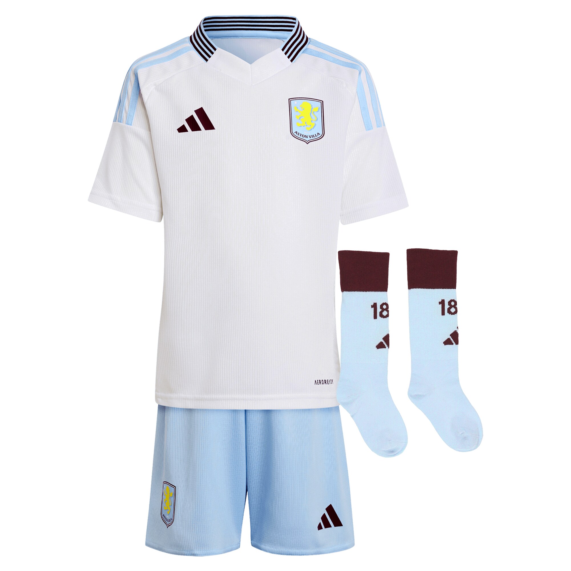 aston villa adidas away mini kit 2024-25 with a.garcía 16 printing Collection | Aston Villa Shirts and Official Gear