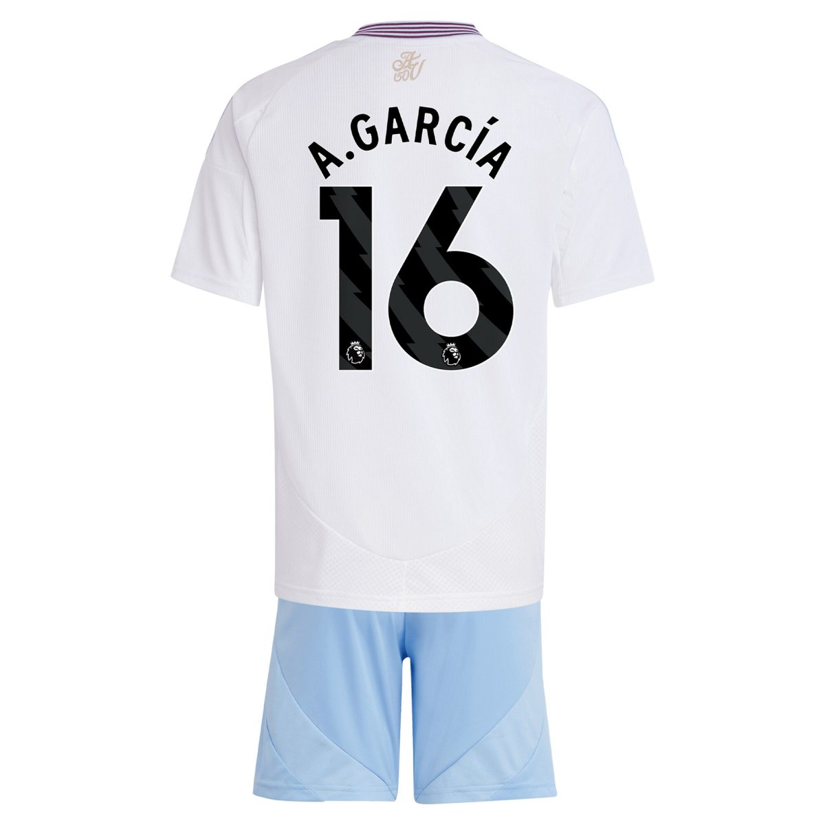 aston villa adidas away mini kit 2024-25 with a.garcía 16 printing Collection | Aston Villa Shirts and Official Gear