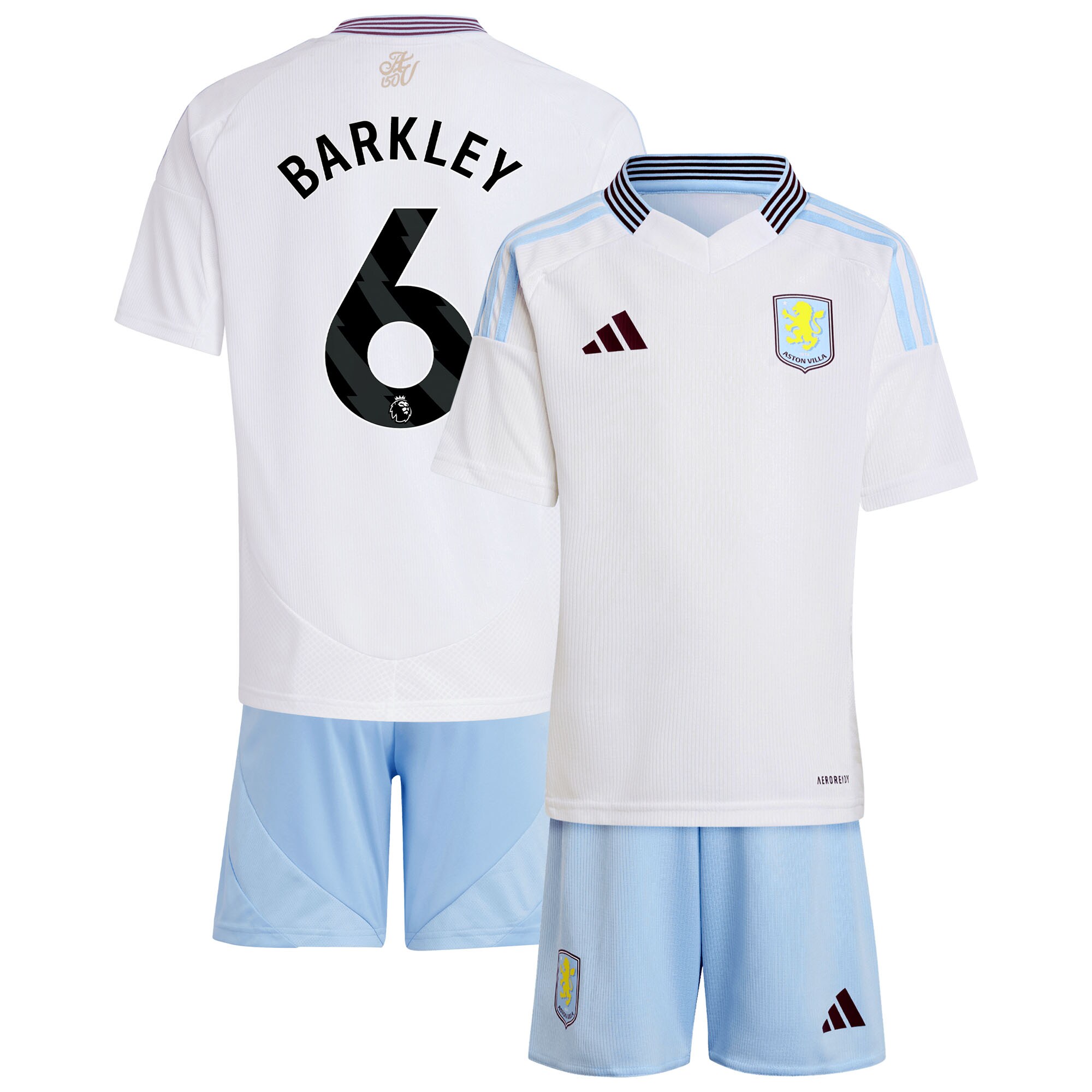 aston villa adidas away mini kit 2024-25 with barkley 6 printing Collection | Aston Villa Shirts and Official Gear