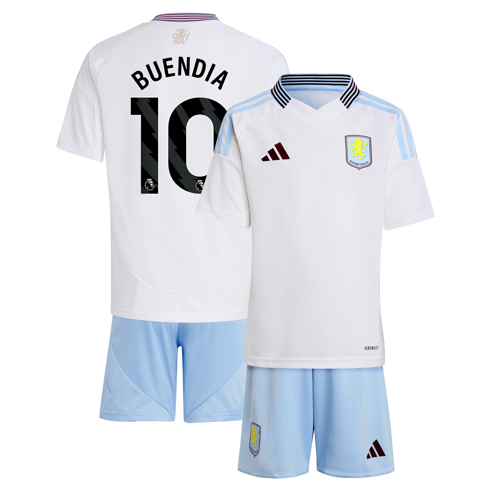 aston villa adidas away mini kit 2024-25 with buendia 10 printing Collection | Aston Villa Shirts and Official Gear