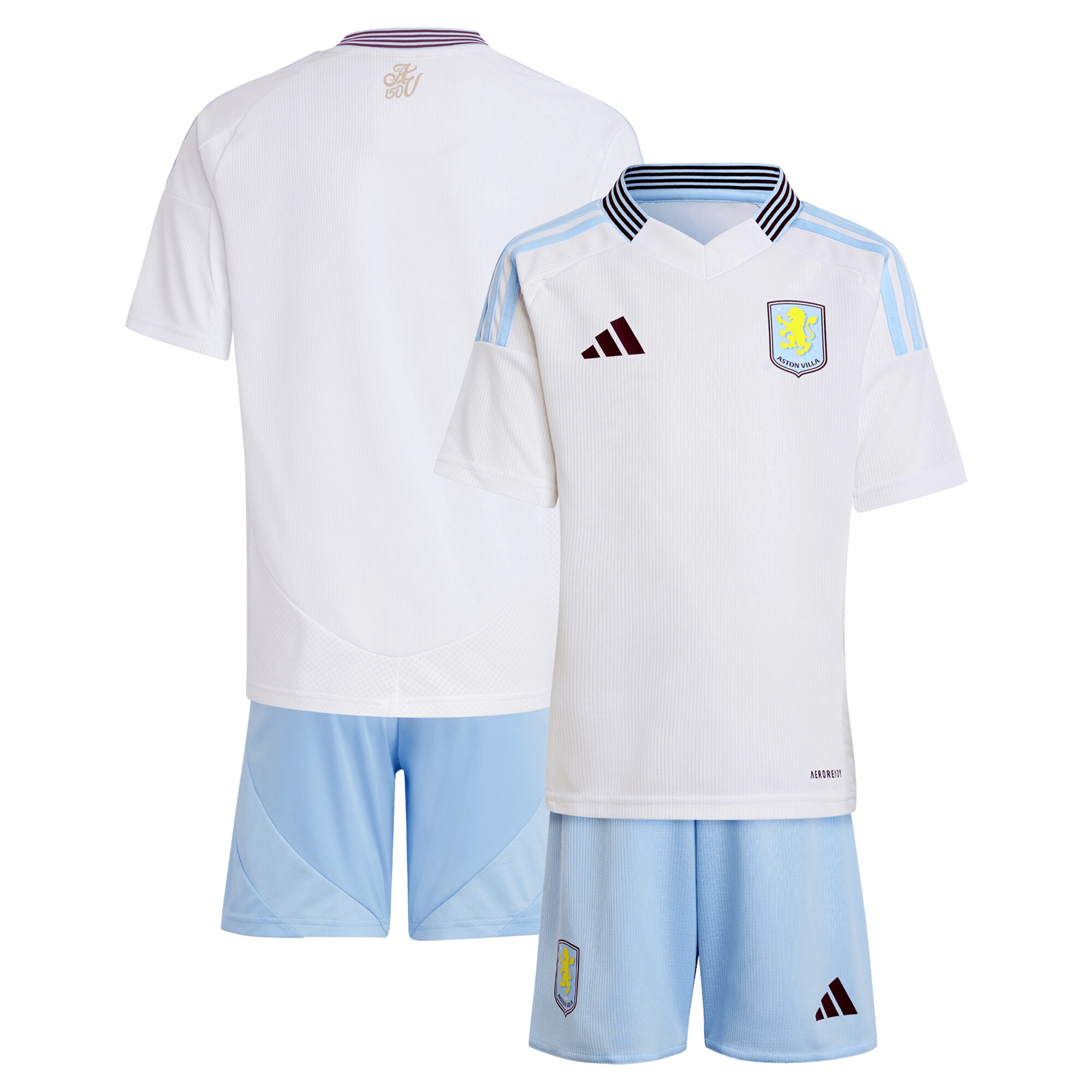aston villa adidas away mini kit 2024-25 with custom printing Collection | Aston Villa Shirts and Official Gear