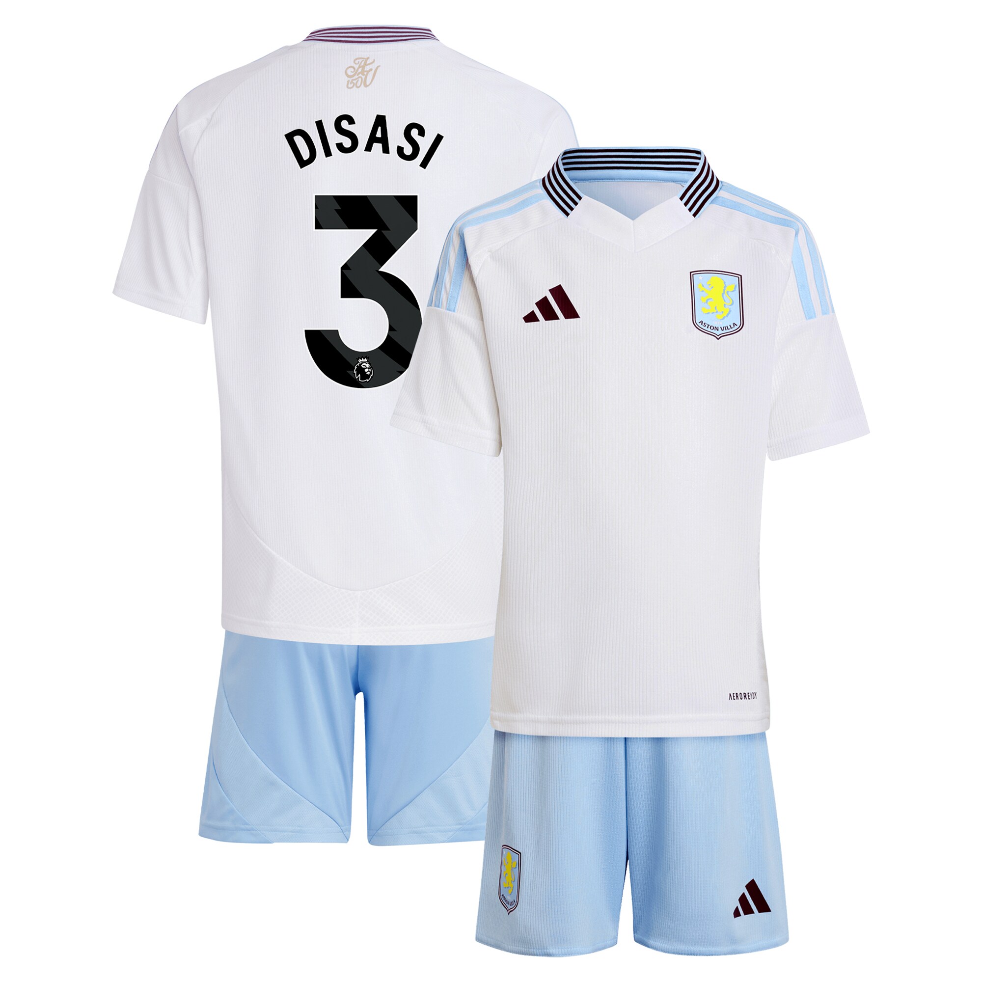 aston villa adidas away mini kit 2024-25 with disasi 3 printing Collection | Aston Villa Shirts and Official Gear