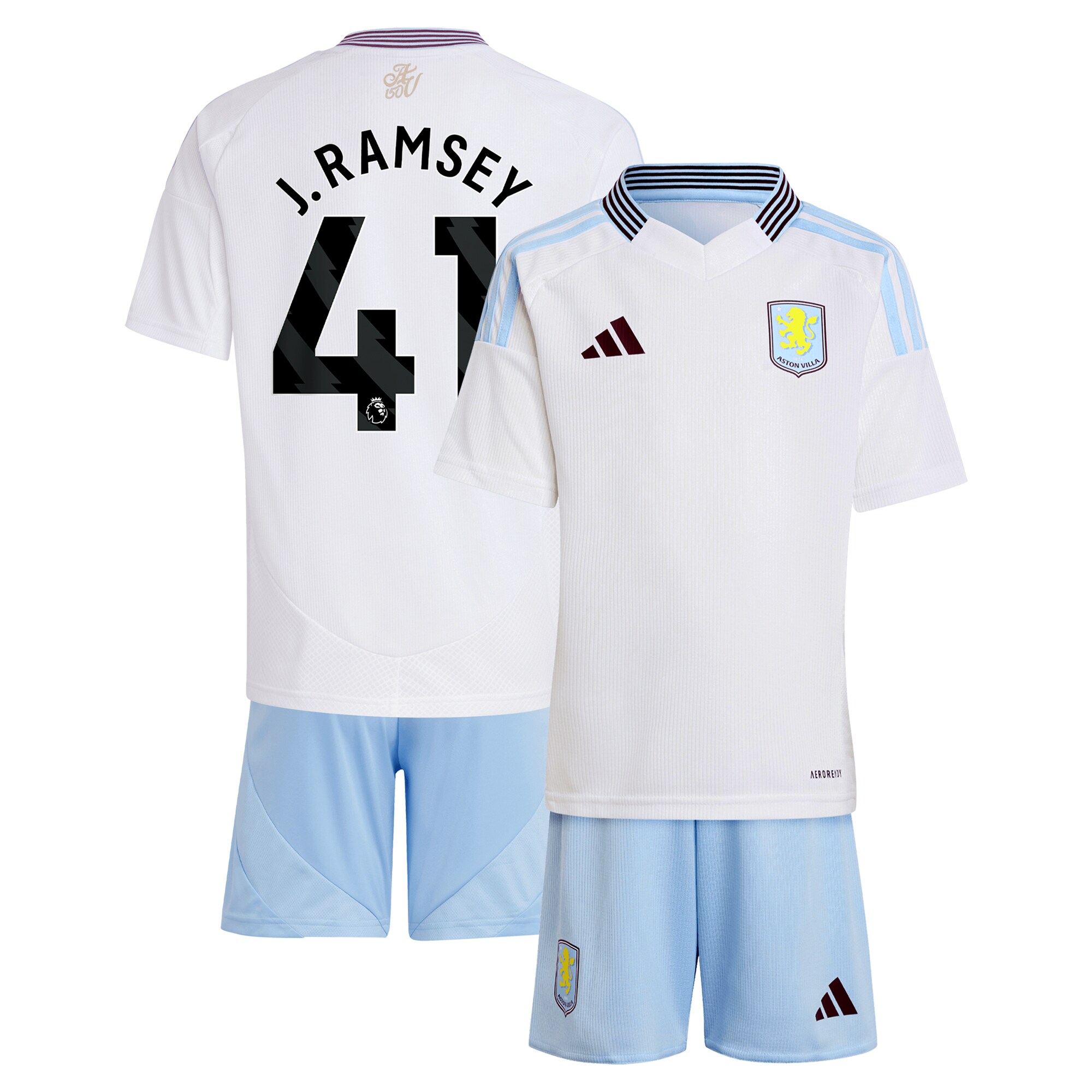 aston villa adidas away mini kit 2024-25 with j. ramsey 41 printing Collection | Aston Villa Shirts and Official Gear