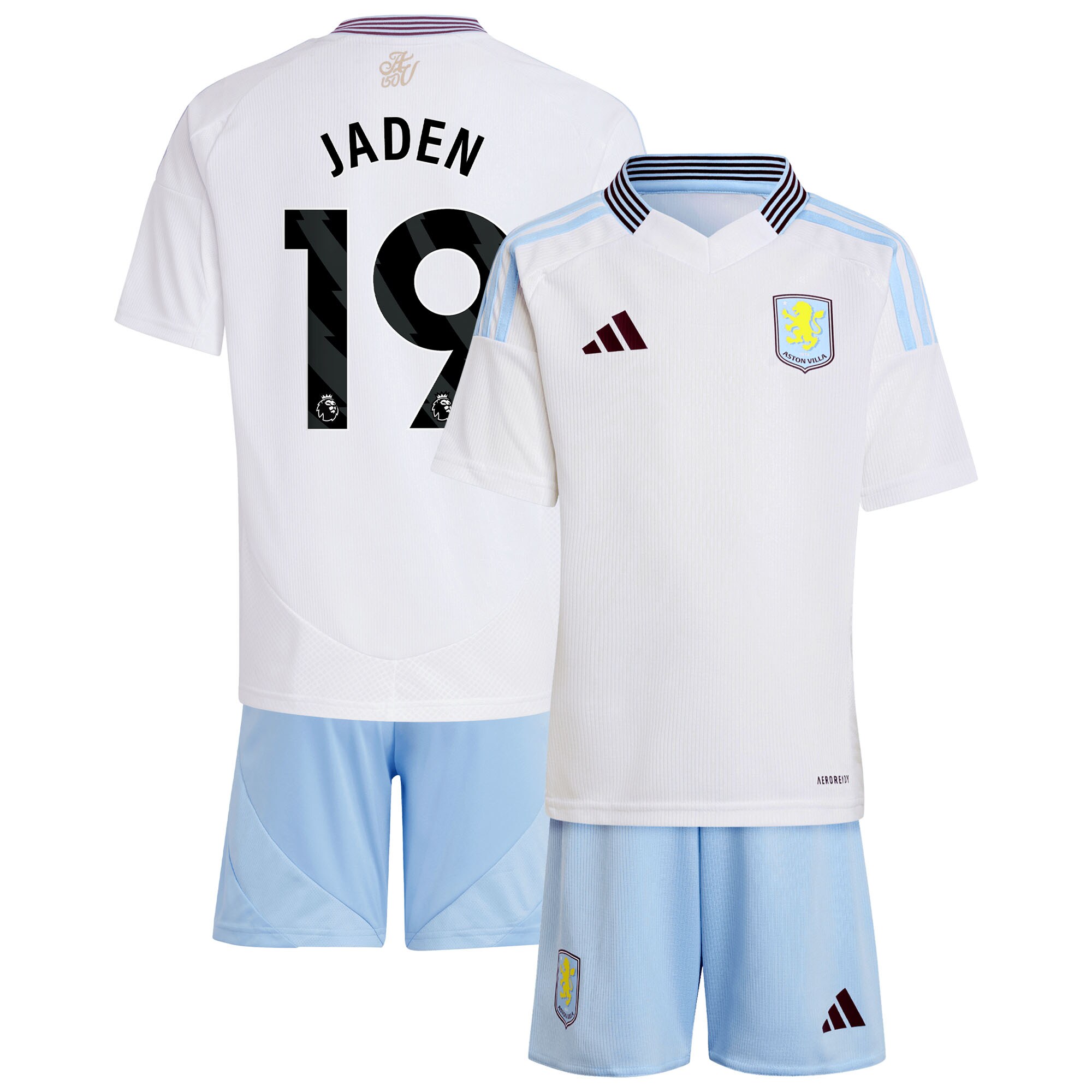 aston villa adidas away mini kit 2024-25 with jaden 19 printing Collection | Aston Villa Shirts and Official Gear