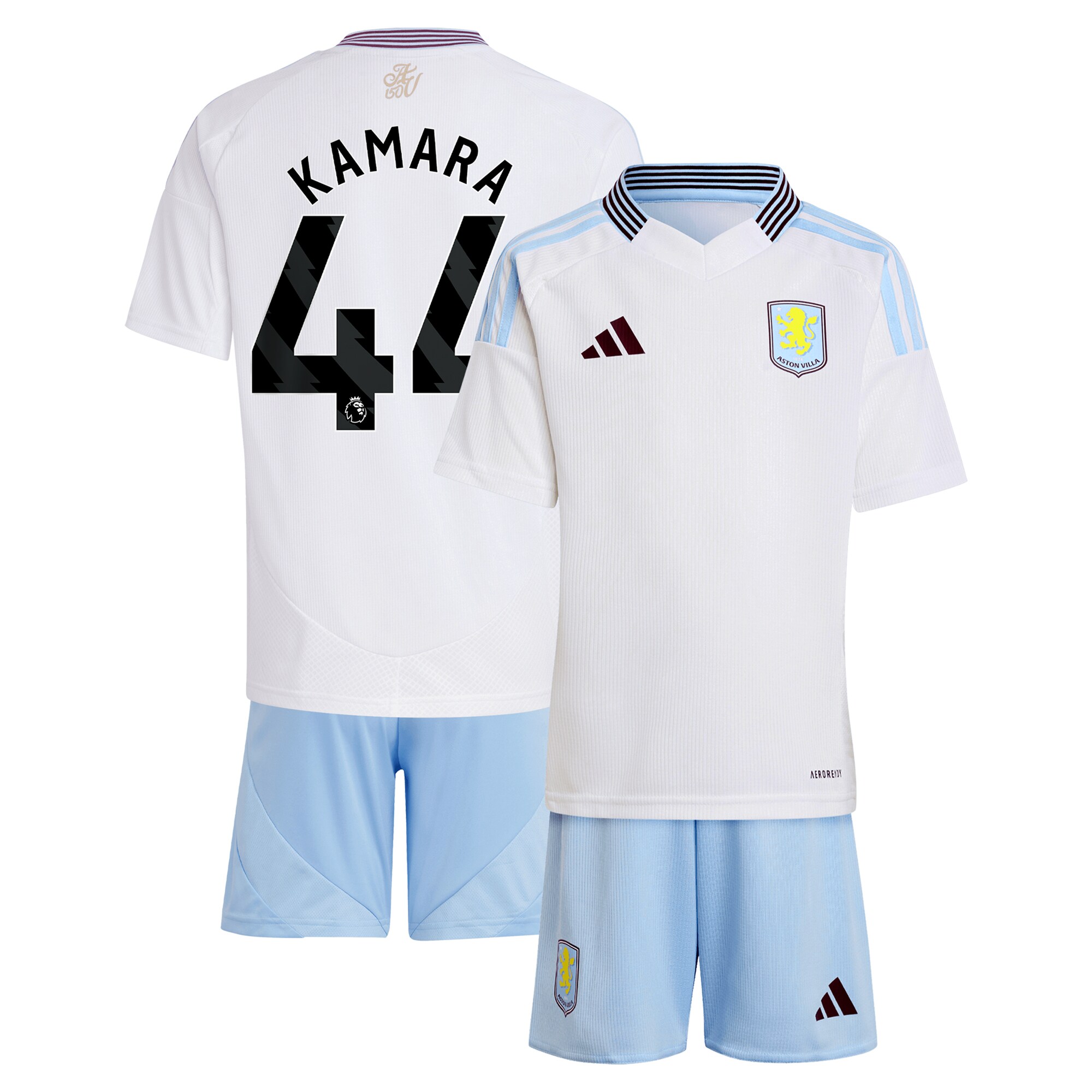 aston villa adidas away mini kit 2024-25 with kamara 44 printing Collection | Aston Villa Shirts and Official Gear