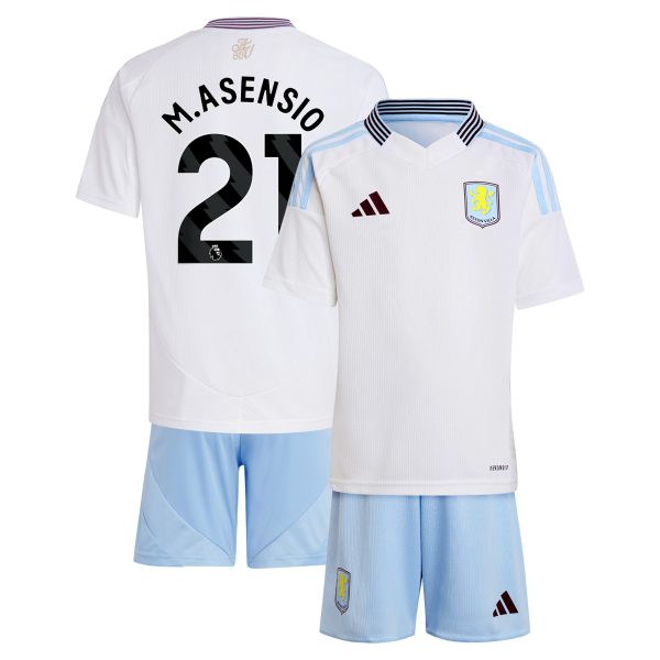 aston villa adidas away mini kit 2024-25 with m.asensio 21 printing Collection | Aston Villa Shirts and Official Gear
