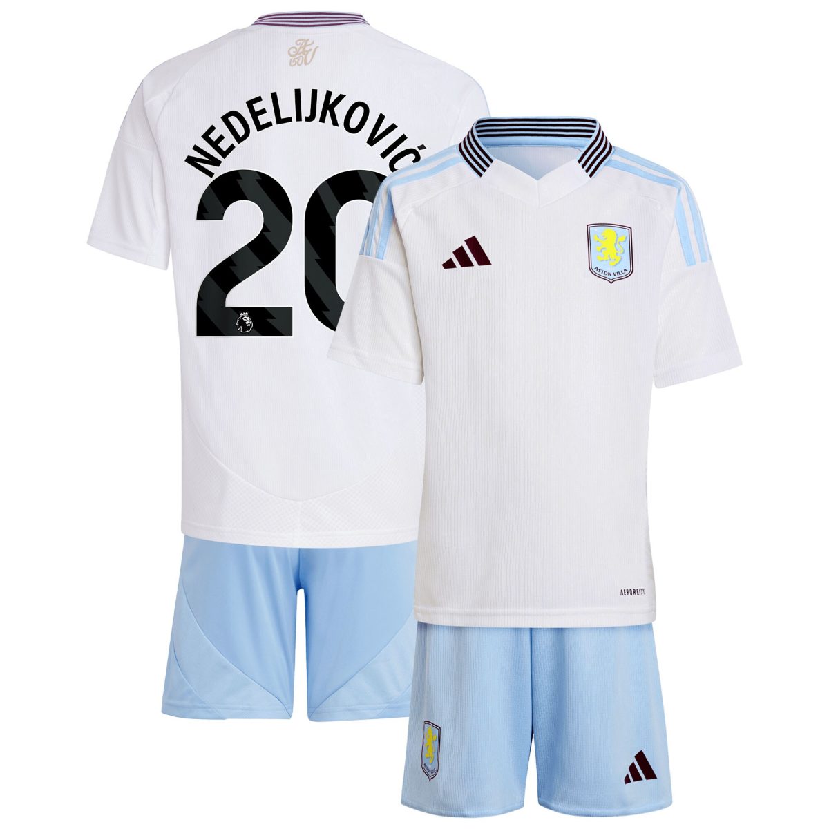 aston villa adidas away mini kit 2024-25 with nedeljković 20 printing Collection | Aston Villa Shirts and Official Gear
