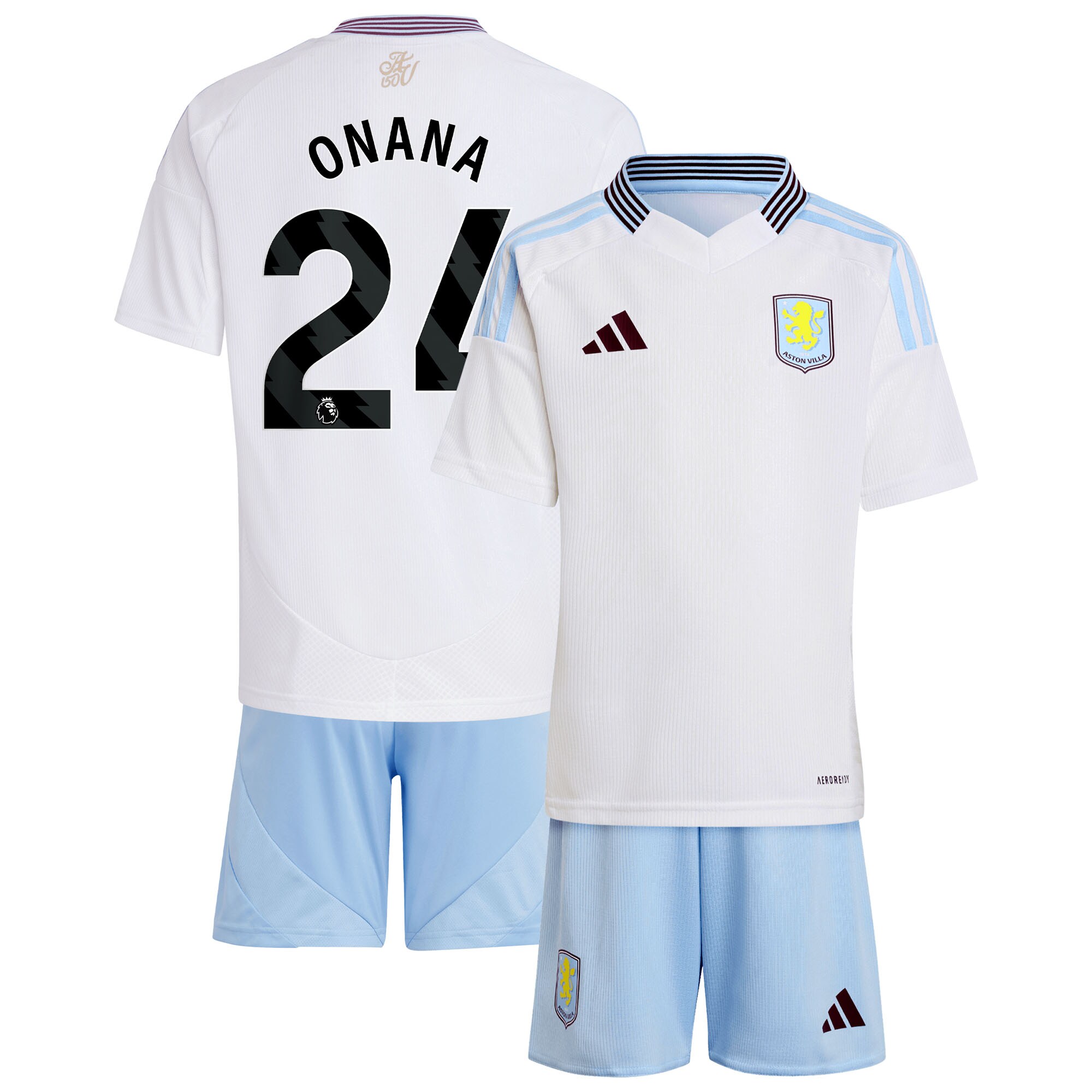 aston villa adidas away mini kit 2024-25 with onana 24 printing Collection | Aston Villa Shirts and Official Gear