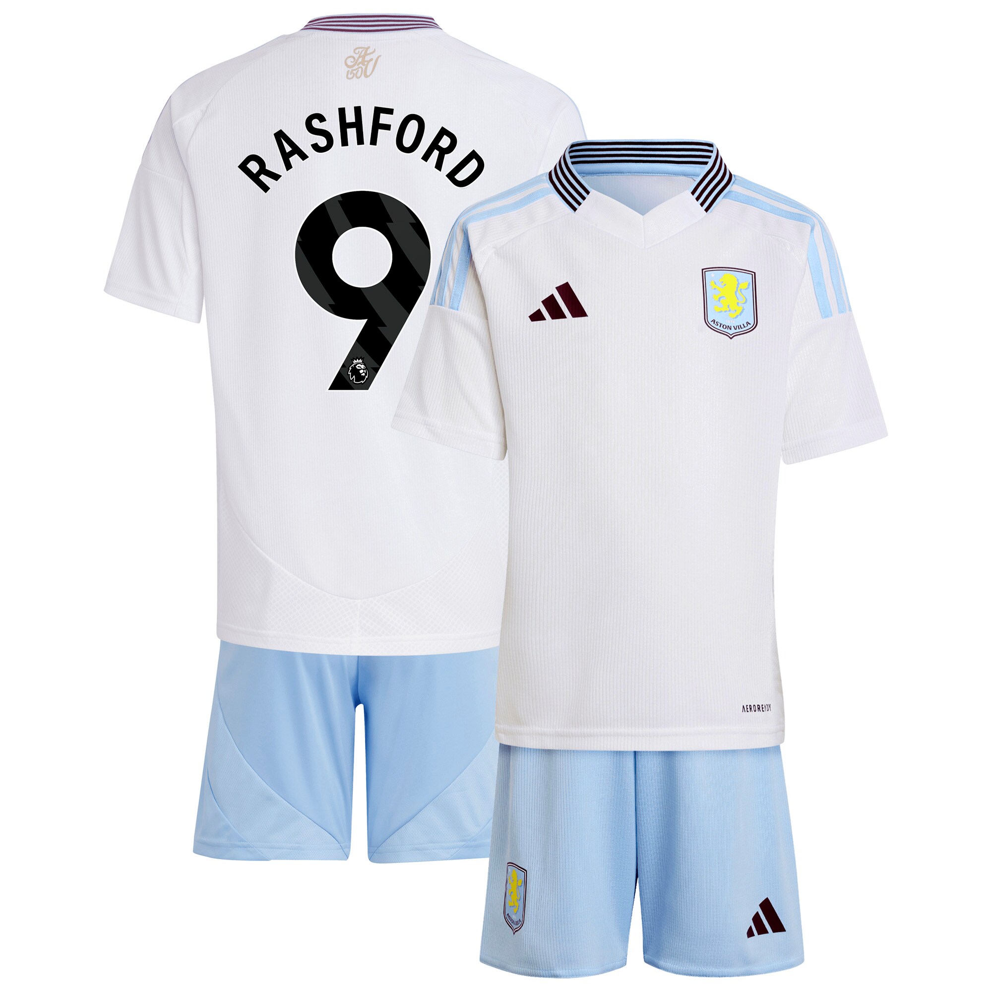 aston villa adidas away mini kit 2024-25 with rashford 9 printing Collection | Aston Villa Shirts and Official Gear