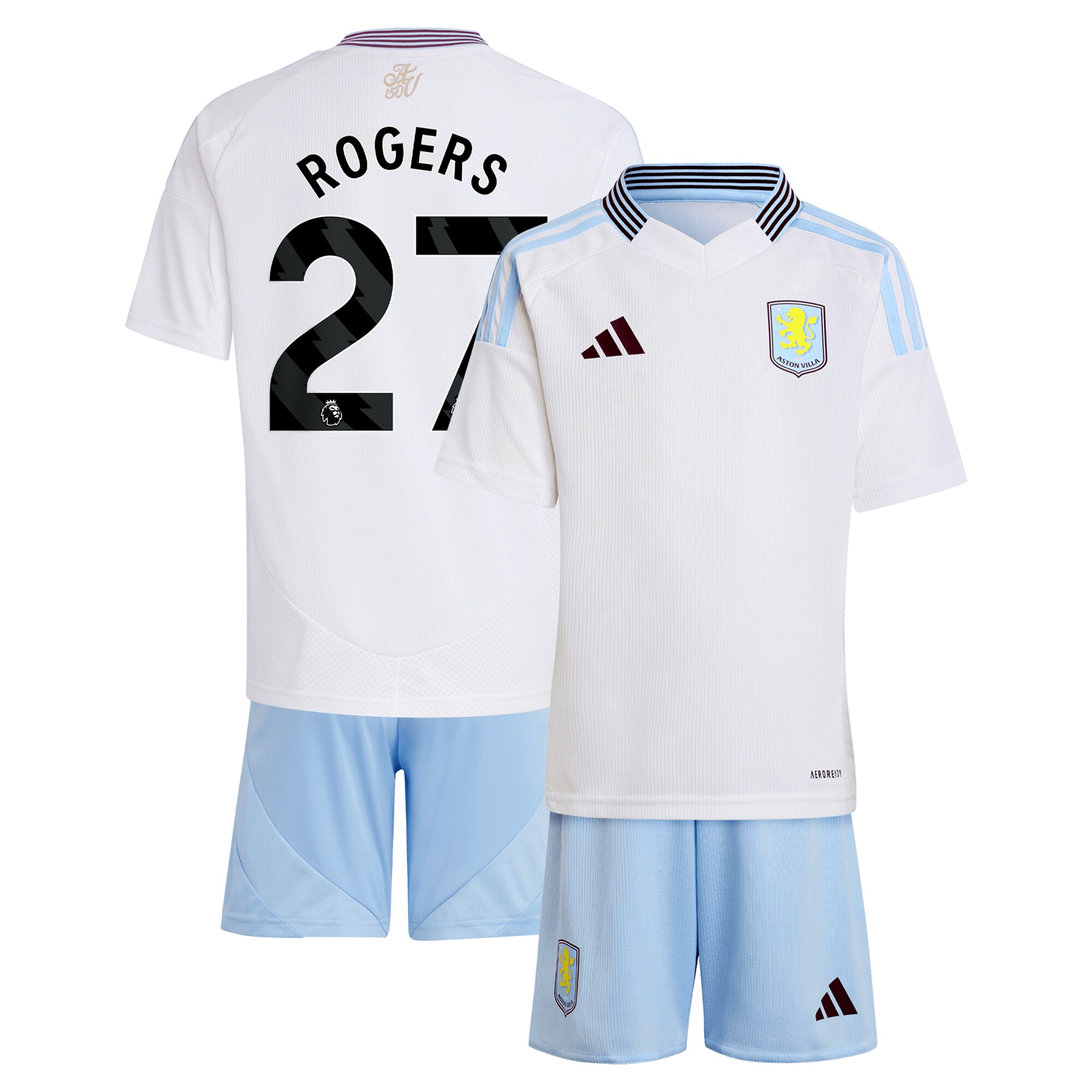 aston villa adidas away mini kit 2024-25 with rogers 27 printing Collection | Aston Villa Shirts and Official Gear