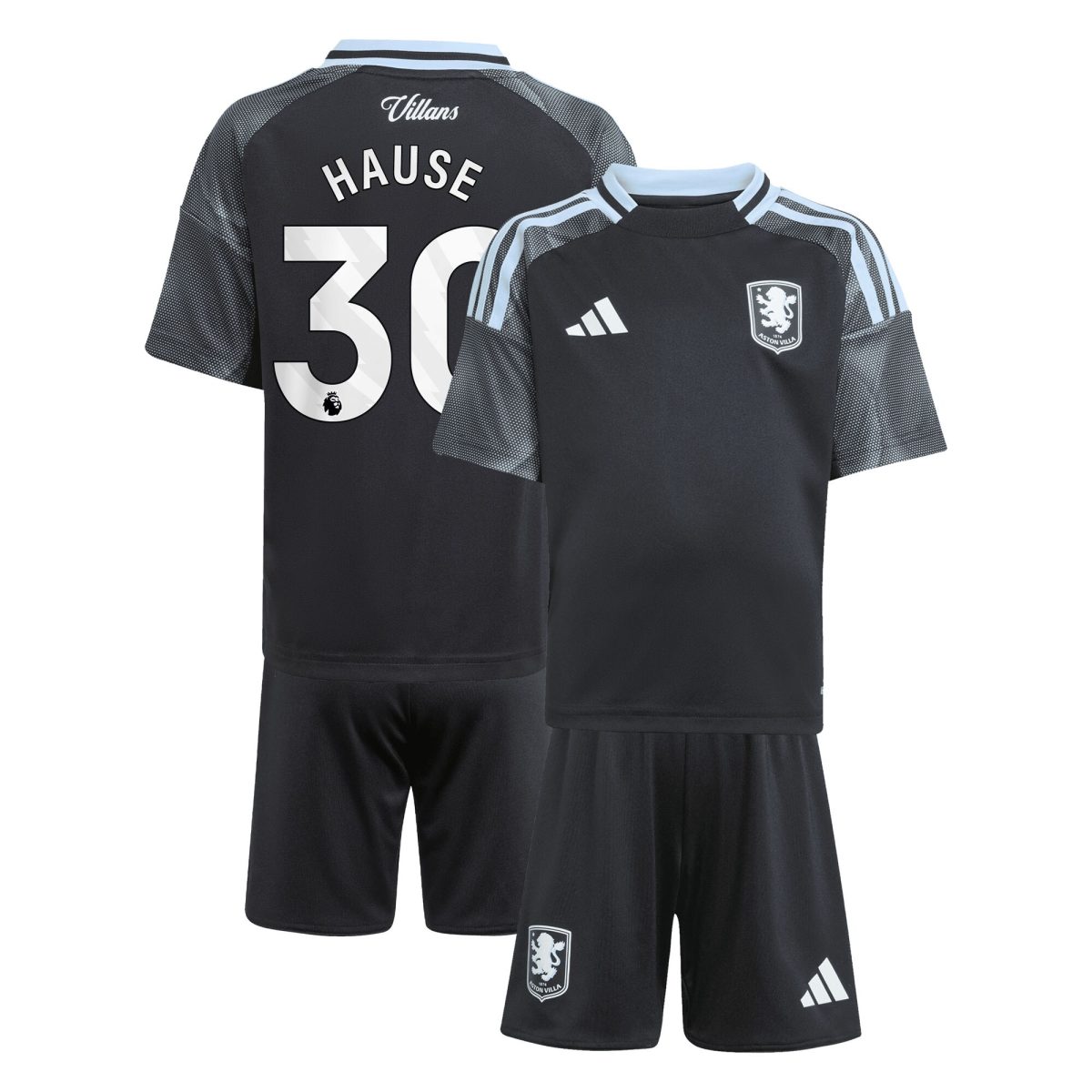 aston villa adidas away mini kit 2025-26 with hause 30 printing Collection | Aston Villa Shirts and Official Gear