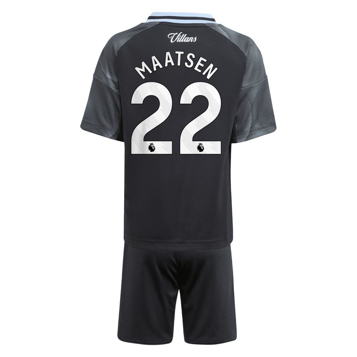 aston villa adidas away mini kit 2025-26 with maatsen 22 printing Collection | Aston Villa Shirts and Official Gear