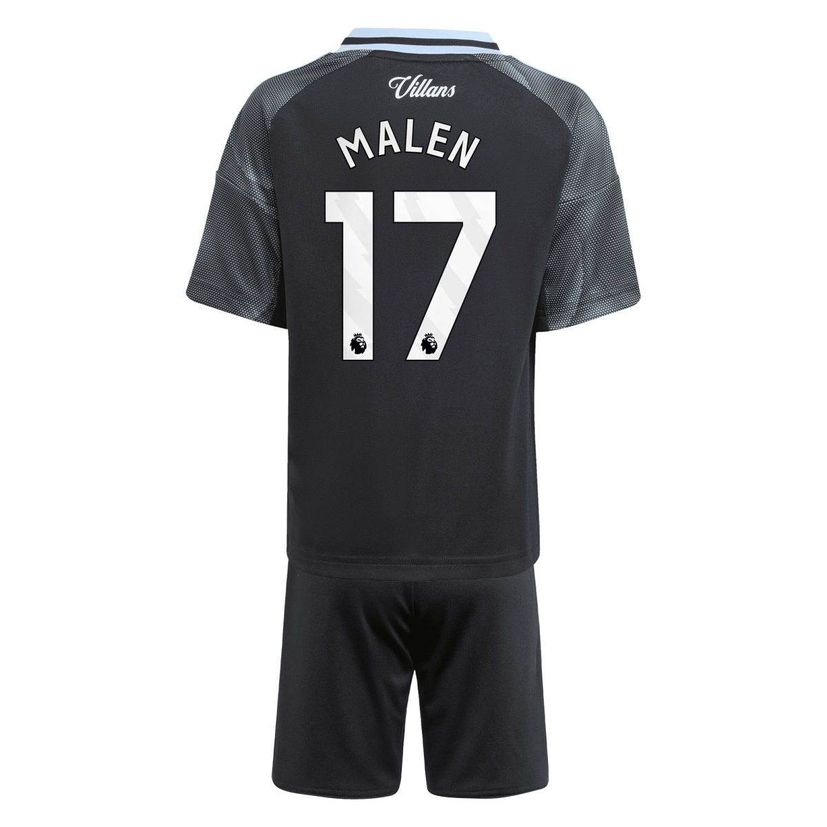 aston villa adidas away mini kit 2025-26 with malen 17 printing Collection | Aston Villa Shirts and Official Gear