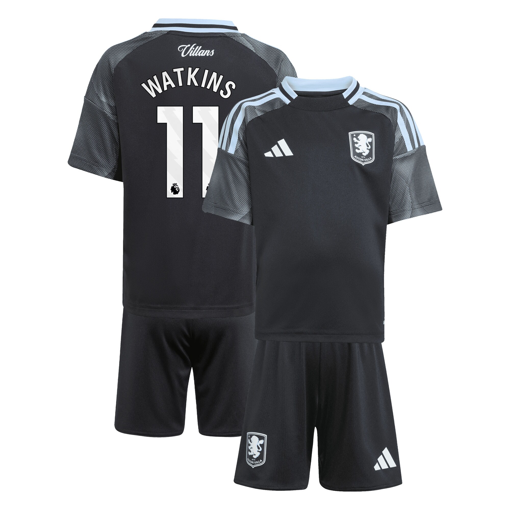 aston villa adidas away mini kit 2025-26 with watkins 11 printing Collection | Aston Villa Shirts and Official Gear