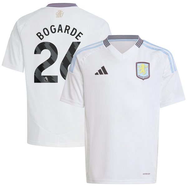 aston villa adidas away shirt 2024-25 – kids with bogarde 26 printing Collection | Aston Villa Shirts and Official Gear