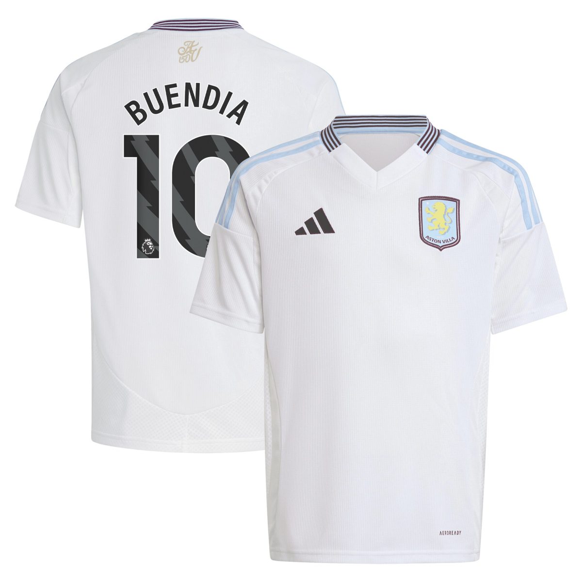 aston villa adidas away shirt 2024-25 – kids with buendia 10 printing Collection | Aston Villa Shirts and Official Gear