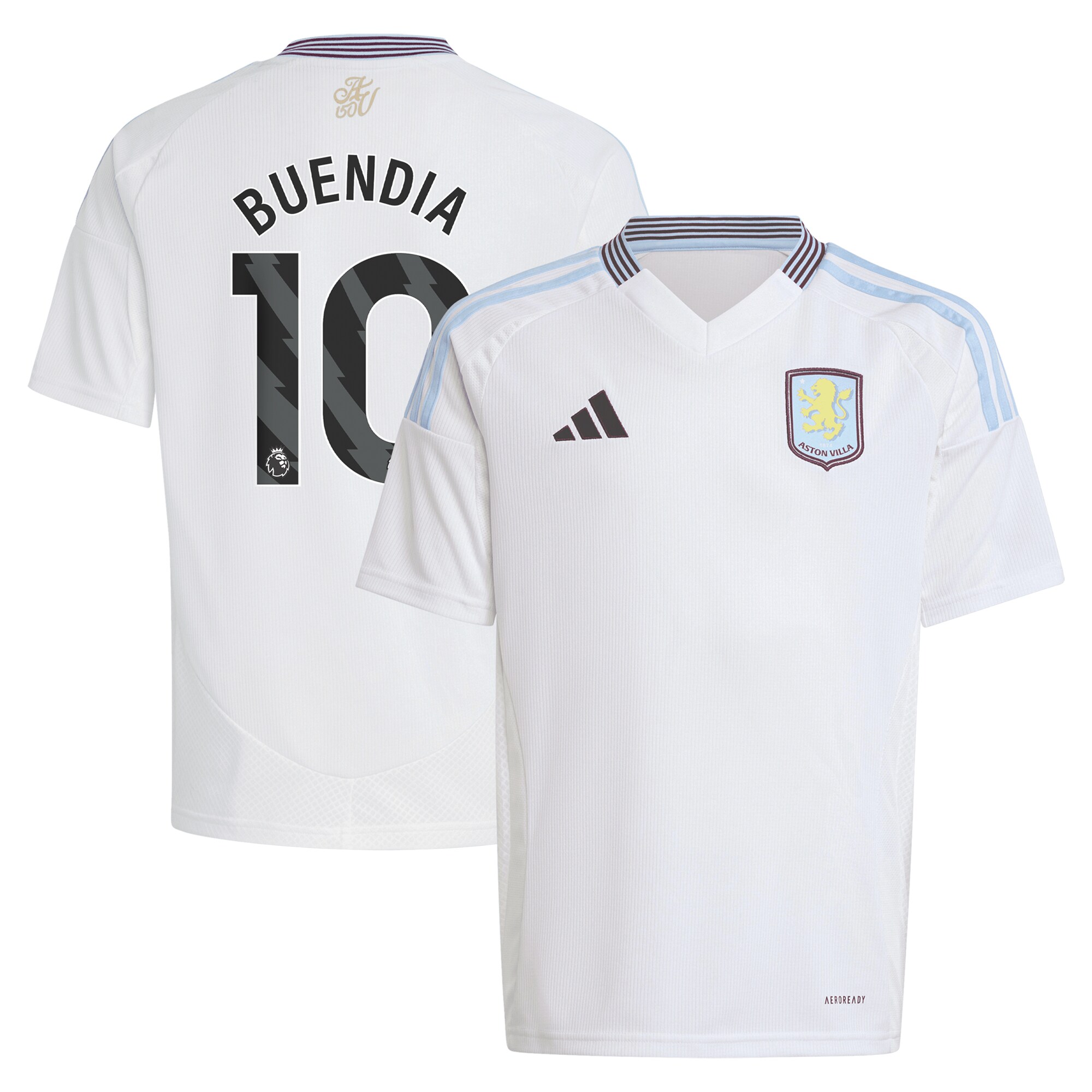 aston villa adidas away shirt 2024-25 – kids with buendia 10 printing Collection | Aston Villa Shirts and Official Gear