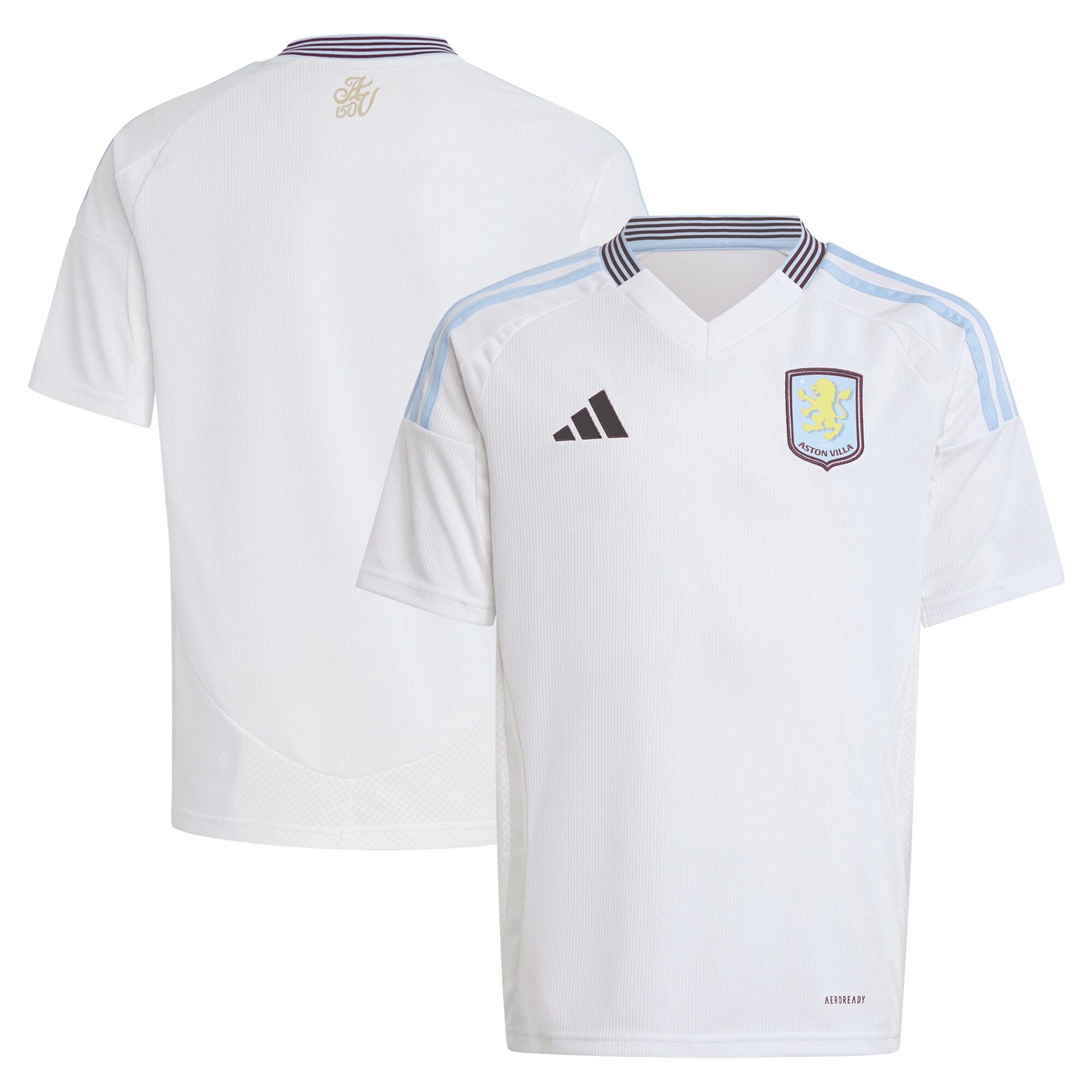 aston villa adidas away shirt 2024-25 – kids with custom printing Collection | Aston Villa Shirts and Official Gear