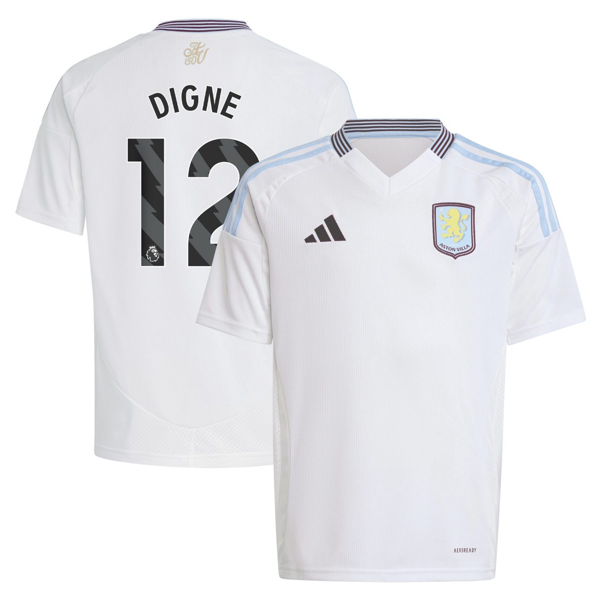 aston villa adidas away shirt 2024-25 – kids with digne 12 printing Collection | Aston Villa Shirts and Official Gear
