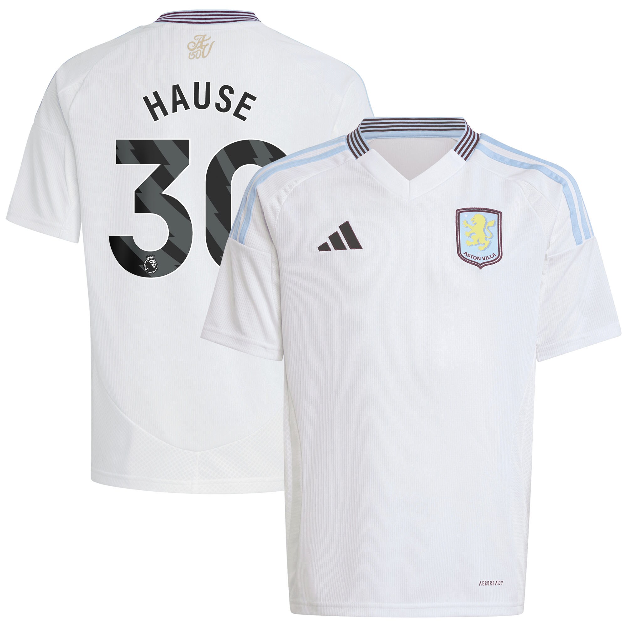 aston villa adidas away shirt 2024-25 – kids with hause 30 printing Collection | Aston Villa Shirts and Official Gear