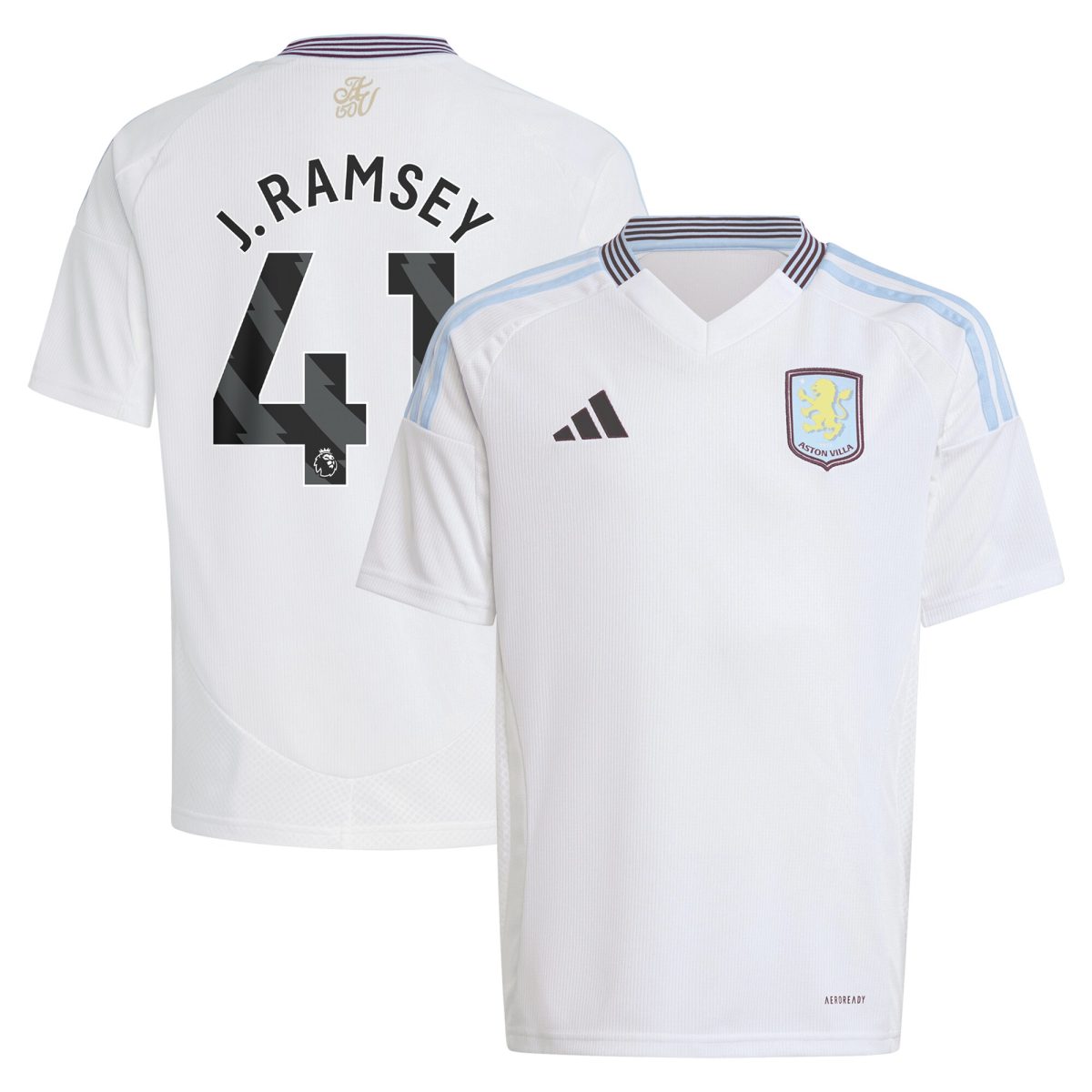 aston villa adidas away shirt 2024-25 – kids with j. ramsey 41 printing Collection | Aston Villa Shirts and Official Gear