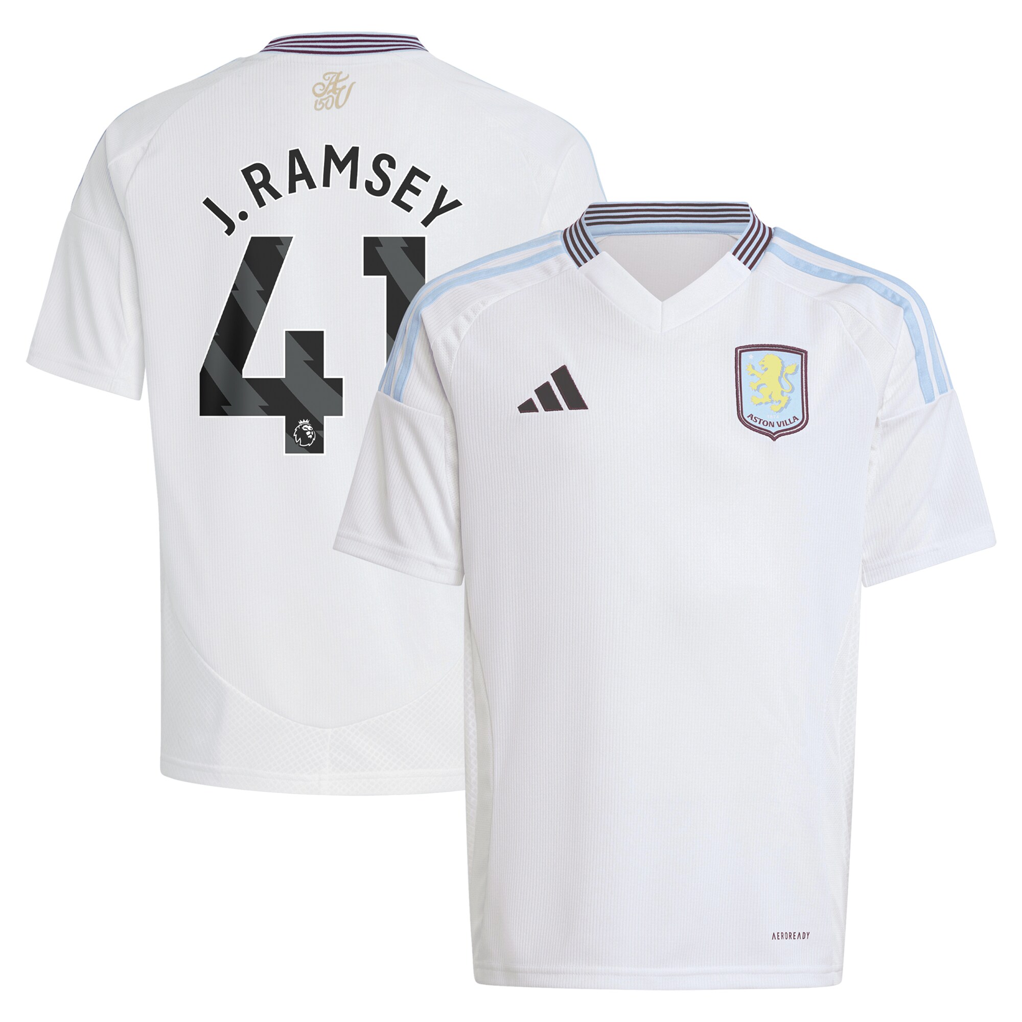 aston villa adidas away shirt 2024-25 – kids with j. ramsey 41 printing Collection | Aston Villa Shirts and Official Gear