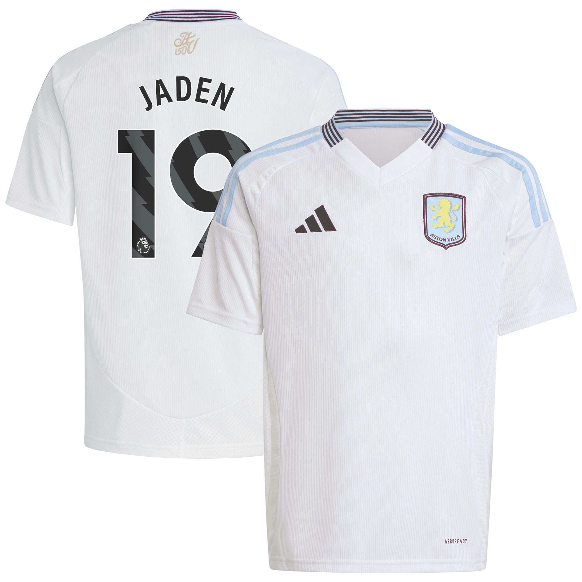aston villa adidas away shirt 2024-25 – kids with jaden 19 printing Collection | Aston Villa Shirts and Official Gear