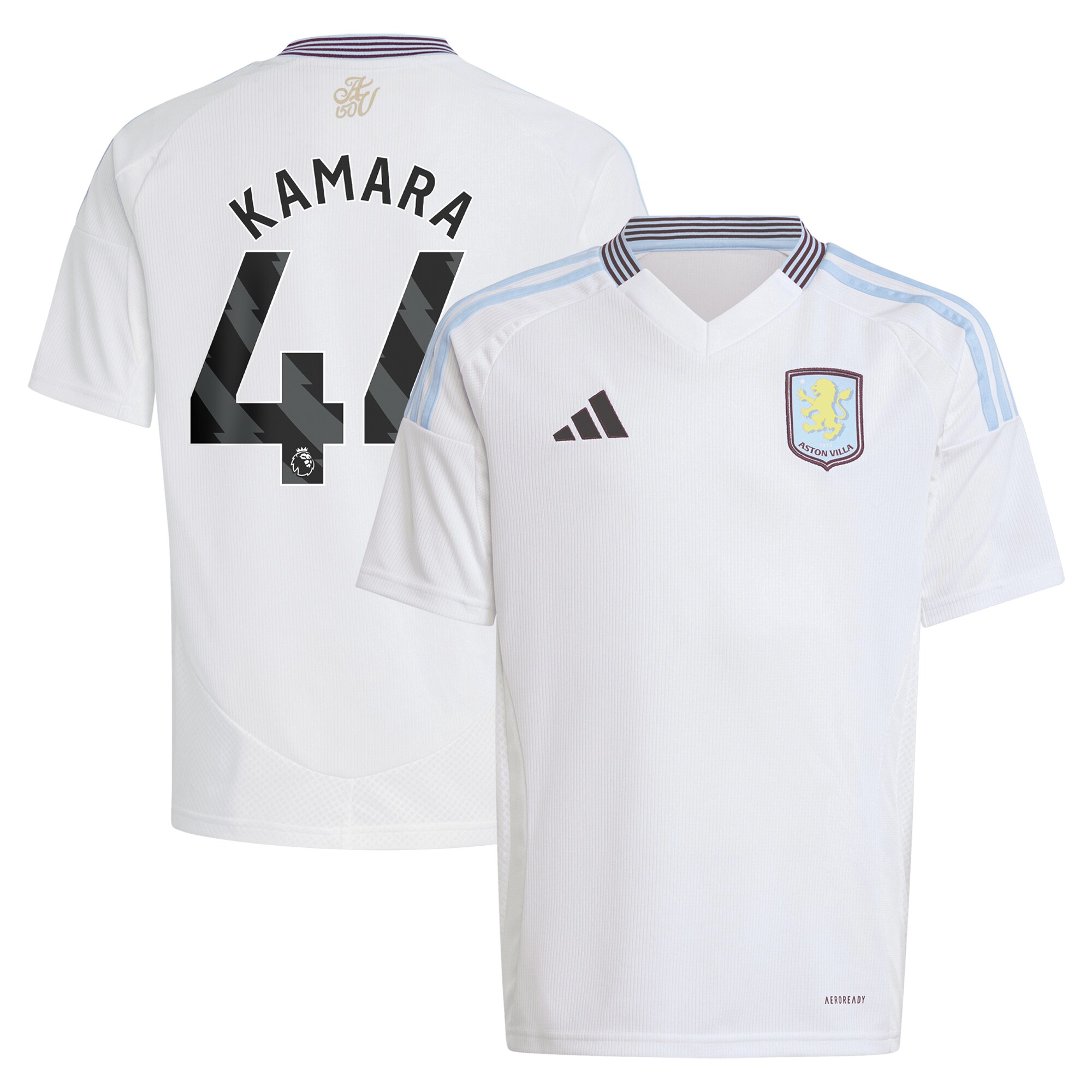 aston villa adidas away shirt 2024-25 – kids with kamara 44 printing Collection | Aston Villa Shirts and Official Gear