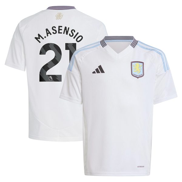 aston villa adidas away shirt 2024-25 – kids with m.asensio 21 printing Collection | Aston Villa Shirts and Official Gear