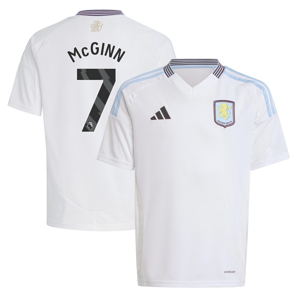 aston villa adidas away shirt 2024-25 – kids with mcginn 7 printing Collection | Aston Villa Shirts and Official Gear