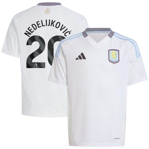 aston villa adidas away shirt 2024-25 – kids with nedeljković 20 printing Collection | Aston Villa Shirts and Official Gear