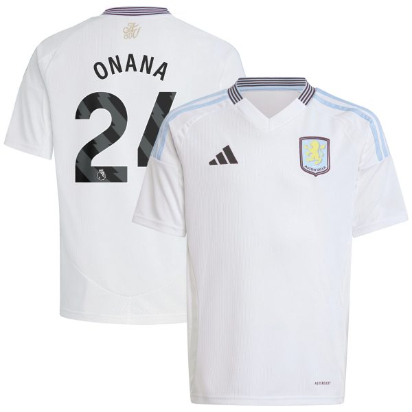 aston villa adidas away shirt 2024-25 – kids with onana 24 printing Collection | Aston Villa Shirts and Official Gear