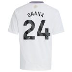 aston villa adidas away shirt 2024-25 – kids with onana 24 printing Collection | Aston Villa Shirts and Official Gear