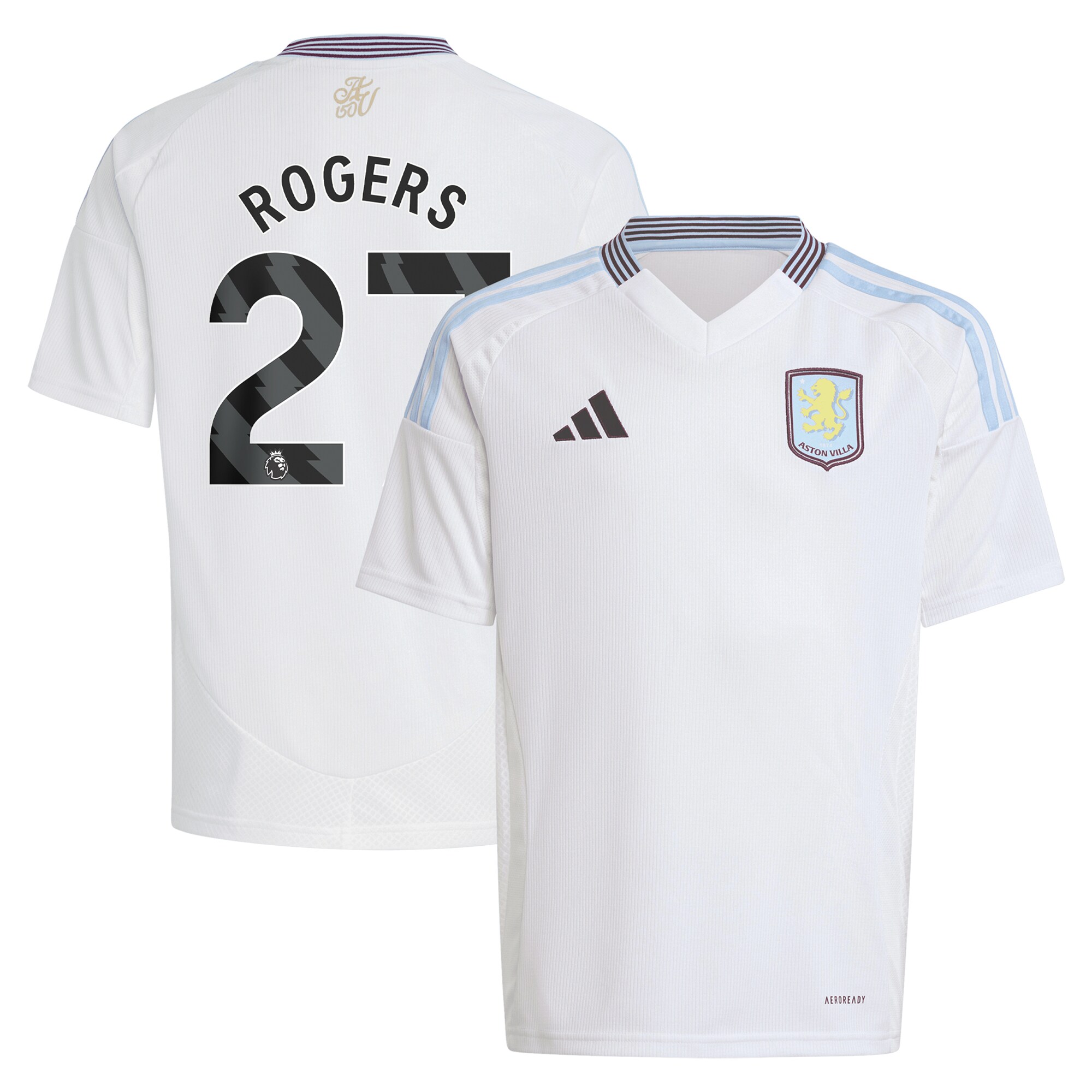 aston villa adidas away shirt 2024-25 – kids with rogers 27 printing Collection | Aston Villa Shirts and Official Gear