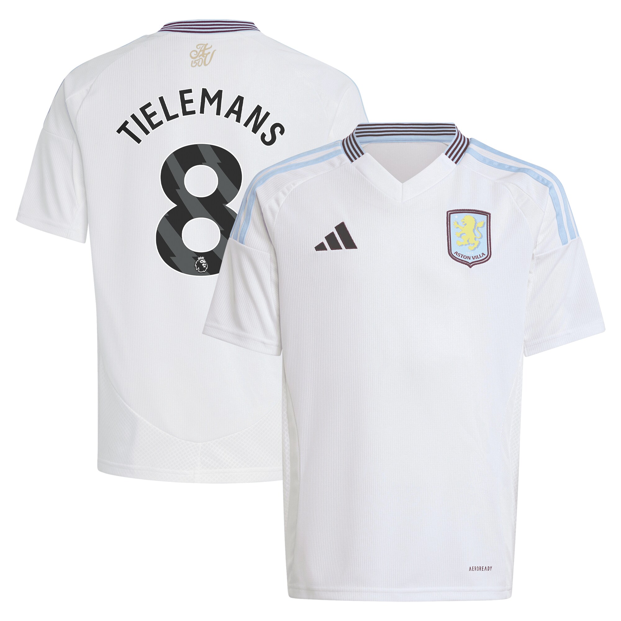 aston villa adidas away shirt 2024-25 – kids with tielemans 8 printing Collection | Aston Villa Shirts and Official Gear