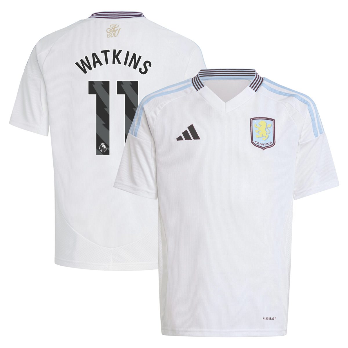 aston villa adidas away shirt 2024-25 – kids with watkins 11 printing Collection | Aston Villa Shirts and Official Gear