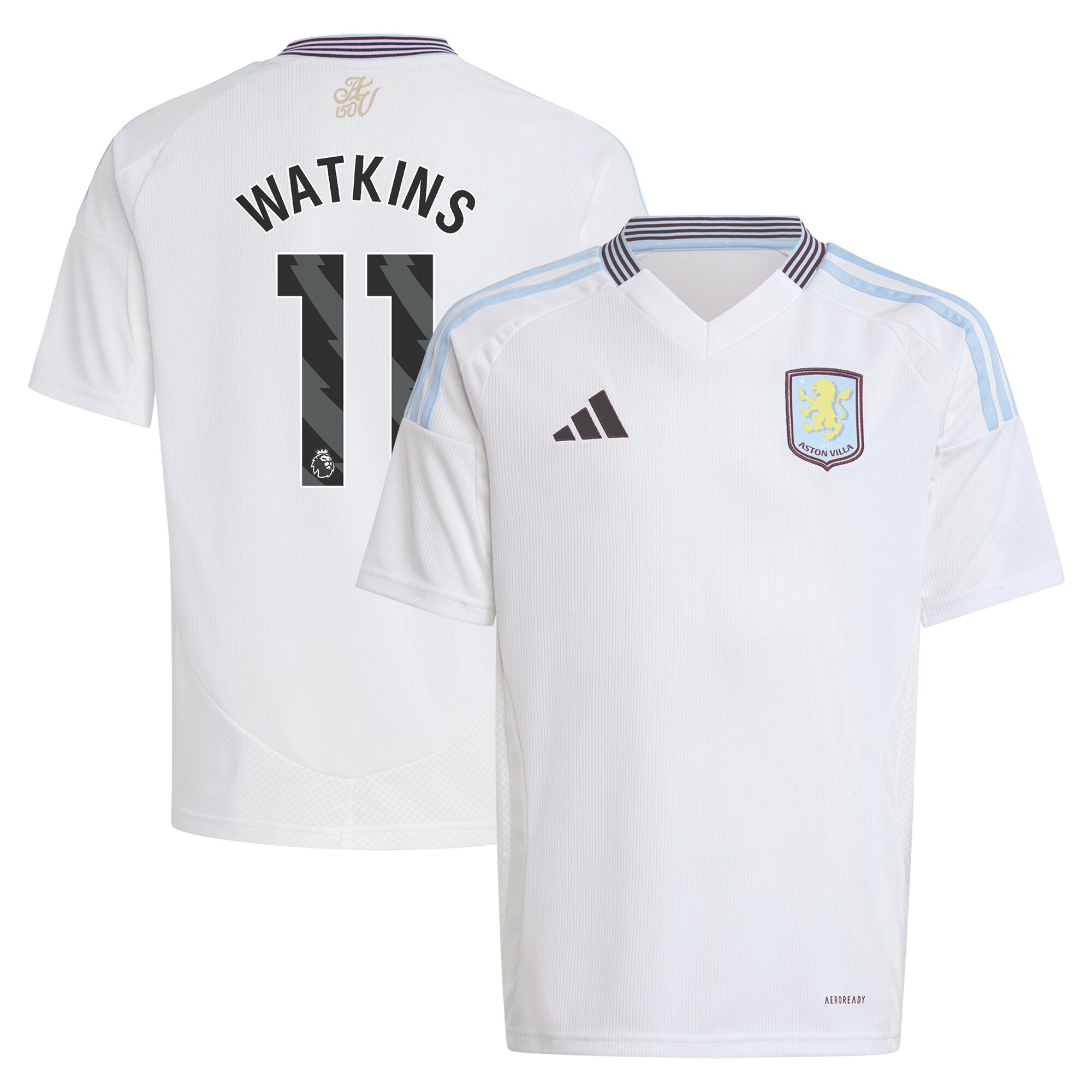 aston villa adidas away shirt 2024-25 – kids with watkins 11 printing Collection | Aston Villa Shirts and Official Gear
