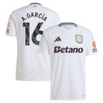 aston villa adidas away shirt 2024-25 with a.garcía 16 printing Collection | Aston Villa Shirts and Official Gear