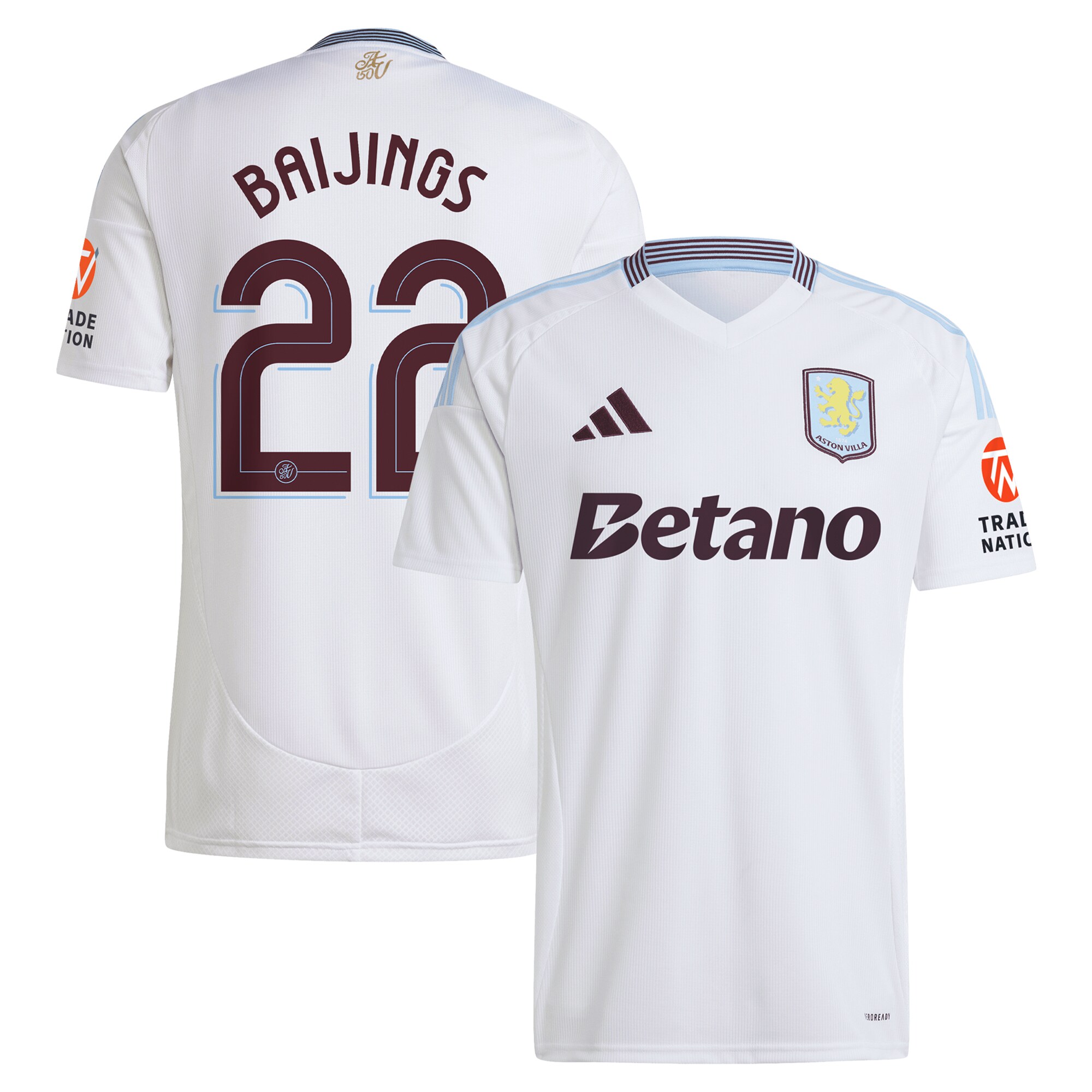 aston villa adidas away shirt 2024-25 with baijings 22 cup printing Collection | Aston Villa Shirts and Official Gear